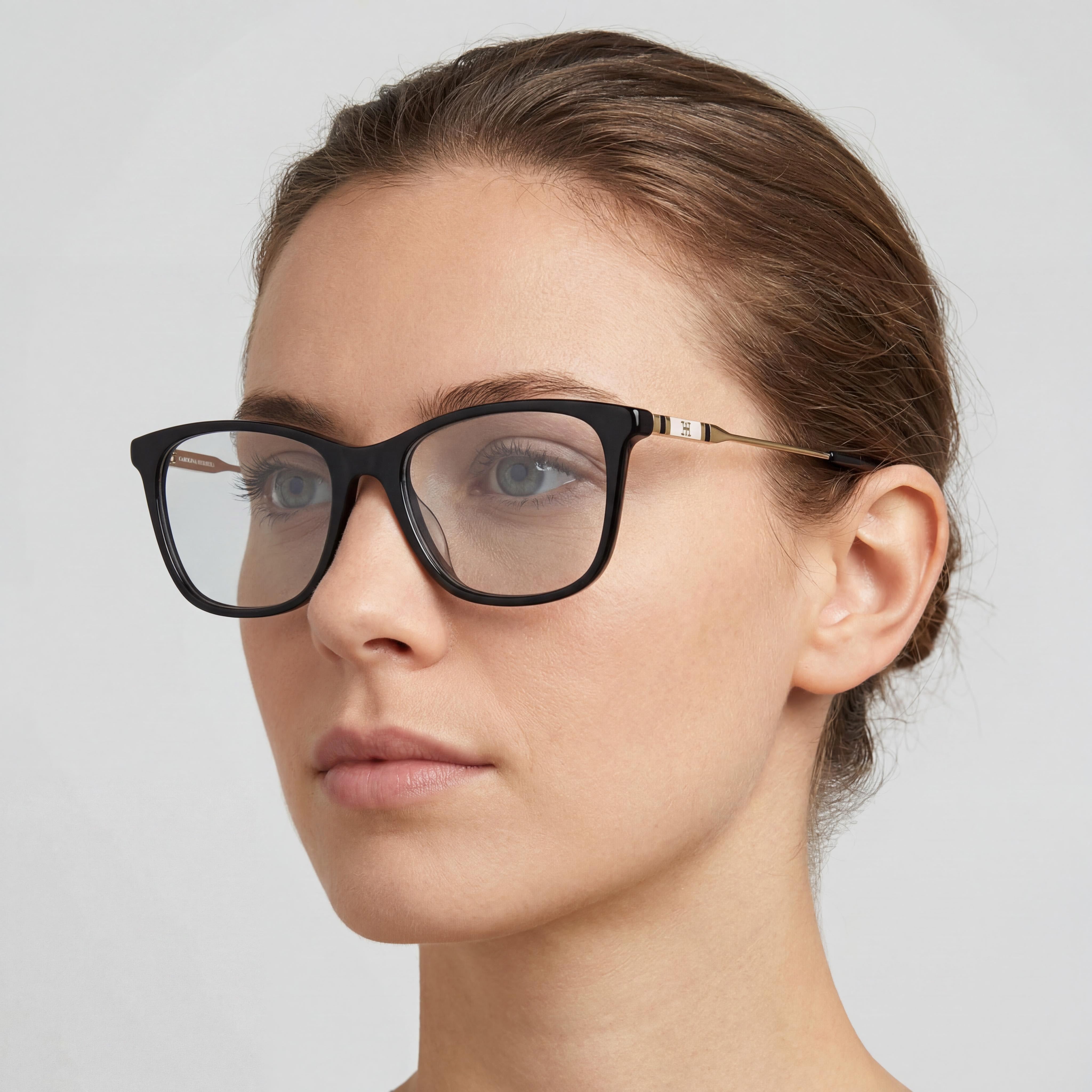 Gafas de sol Carolina Herrera Modern para mujer, montura de acetato negra, modelo Her 0118/g, ancho de lente de 52 mm, Photo 4