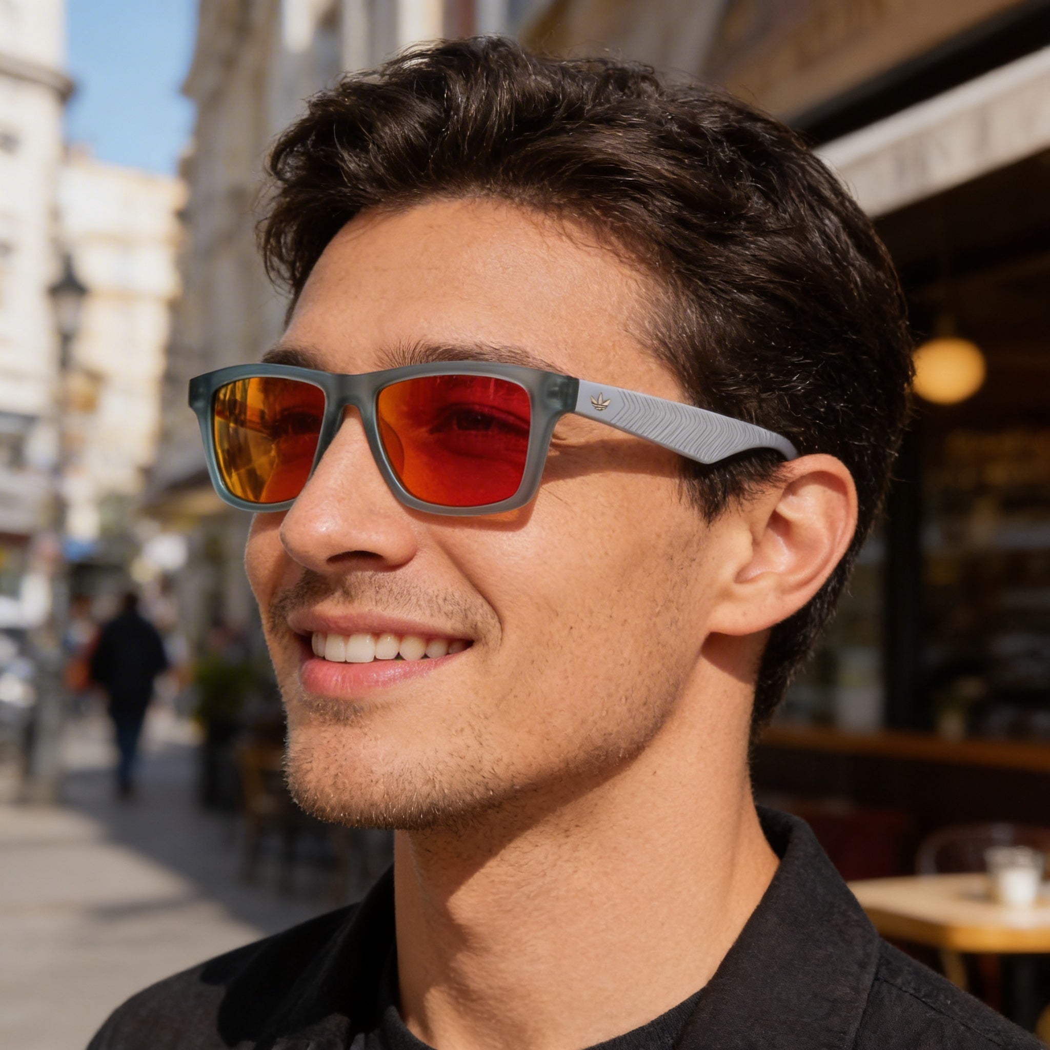 Adidas Originals Or0115 Men's Matte Grey Sunglasses with 54mm Lens Width, 16mm Bridge Width, 145mm Temple Length, Photo 6