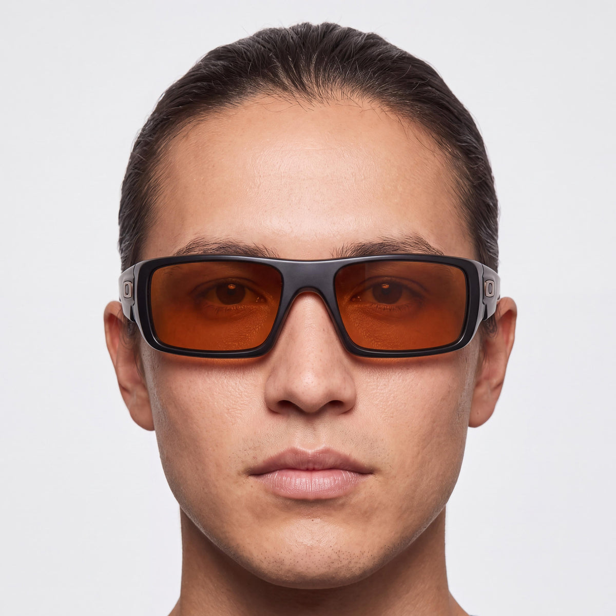 Gafas de sol Oakley Crankshaft unisex, montura rectangular de O_Matter negro mate, lentes color bronce oscuro, protección UV, 60 mm, Photo 5
