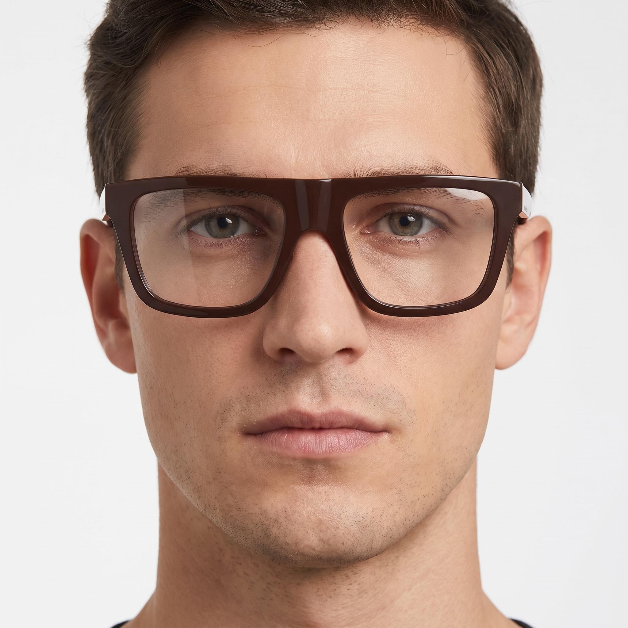 Gafas unisex KARL LAGERFELD Kl6176 con montura de acetato en color caoba, tamaño 53-18-145, Photo 4