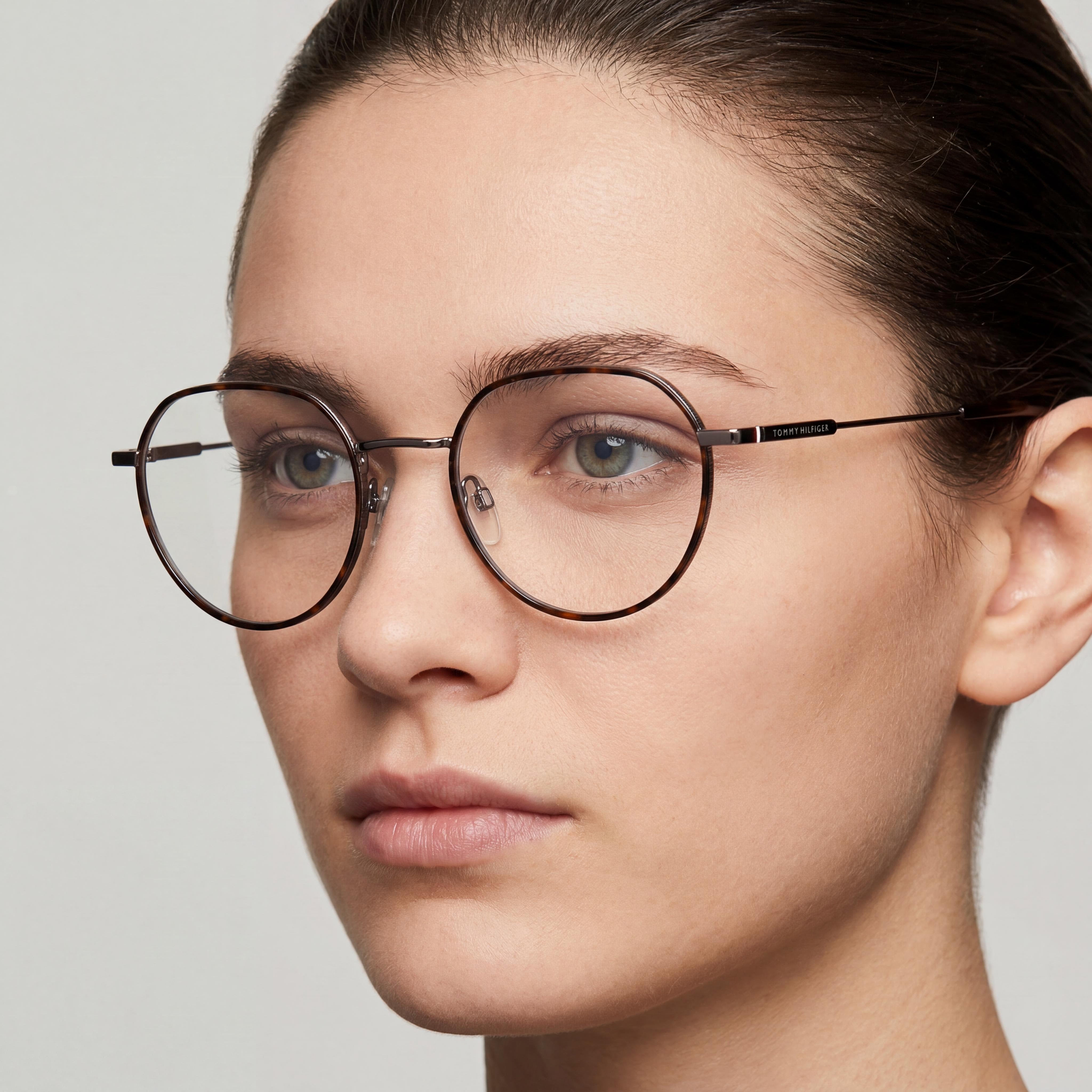 Gafas de sol Tommy Hilfiger TH 1736/F unisex con montura de acero de aleación de rutenio oscuro y lentes de policarbonato de 51 mm, Photo 4