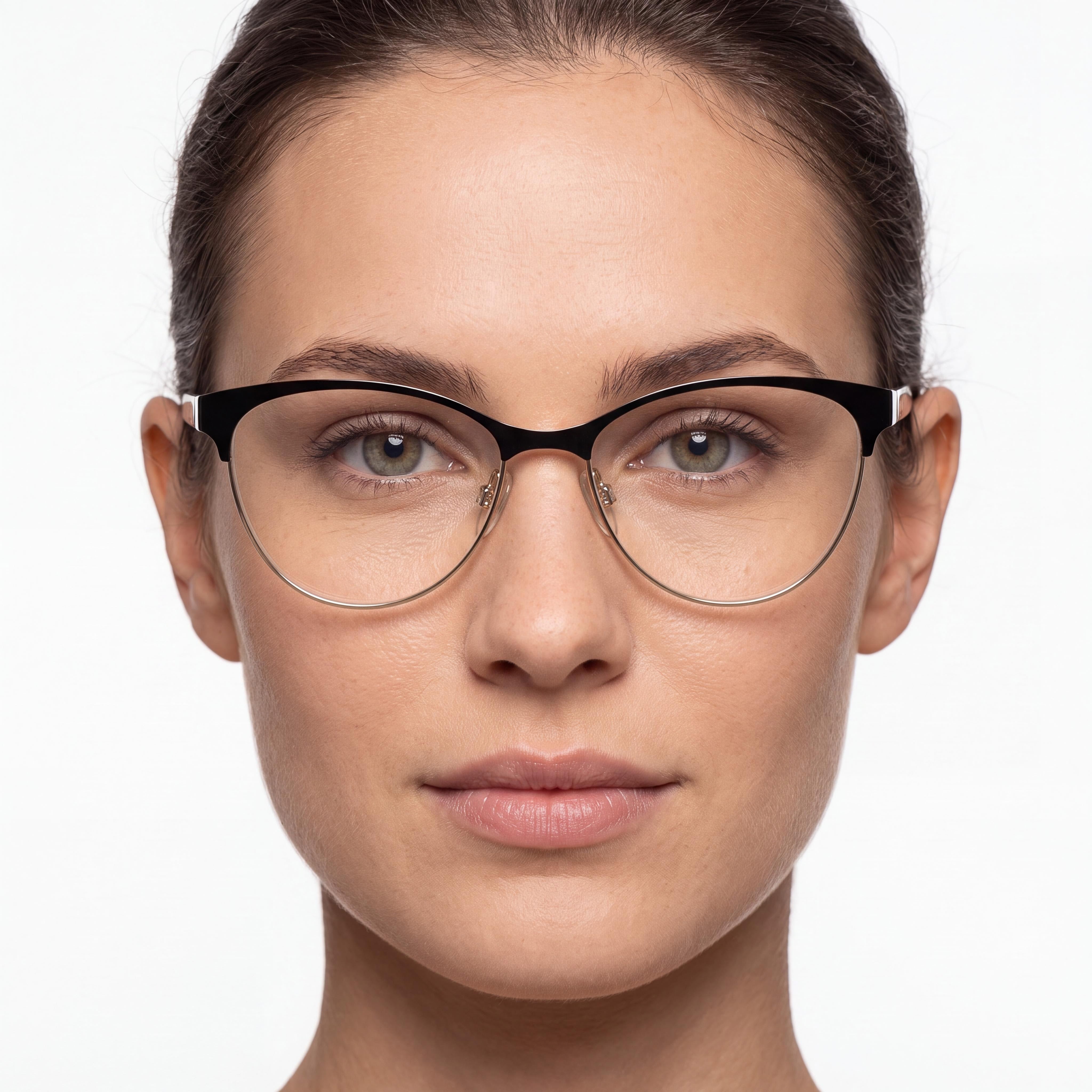 Tommy Hilfiger TH 1886 Women's Eyewear with Stainless Steel Frame in Matte Black Gold, 54mm, Photo 3