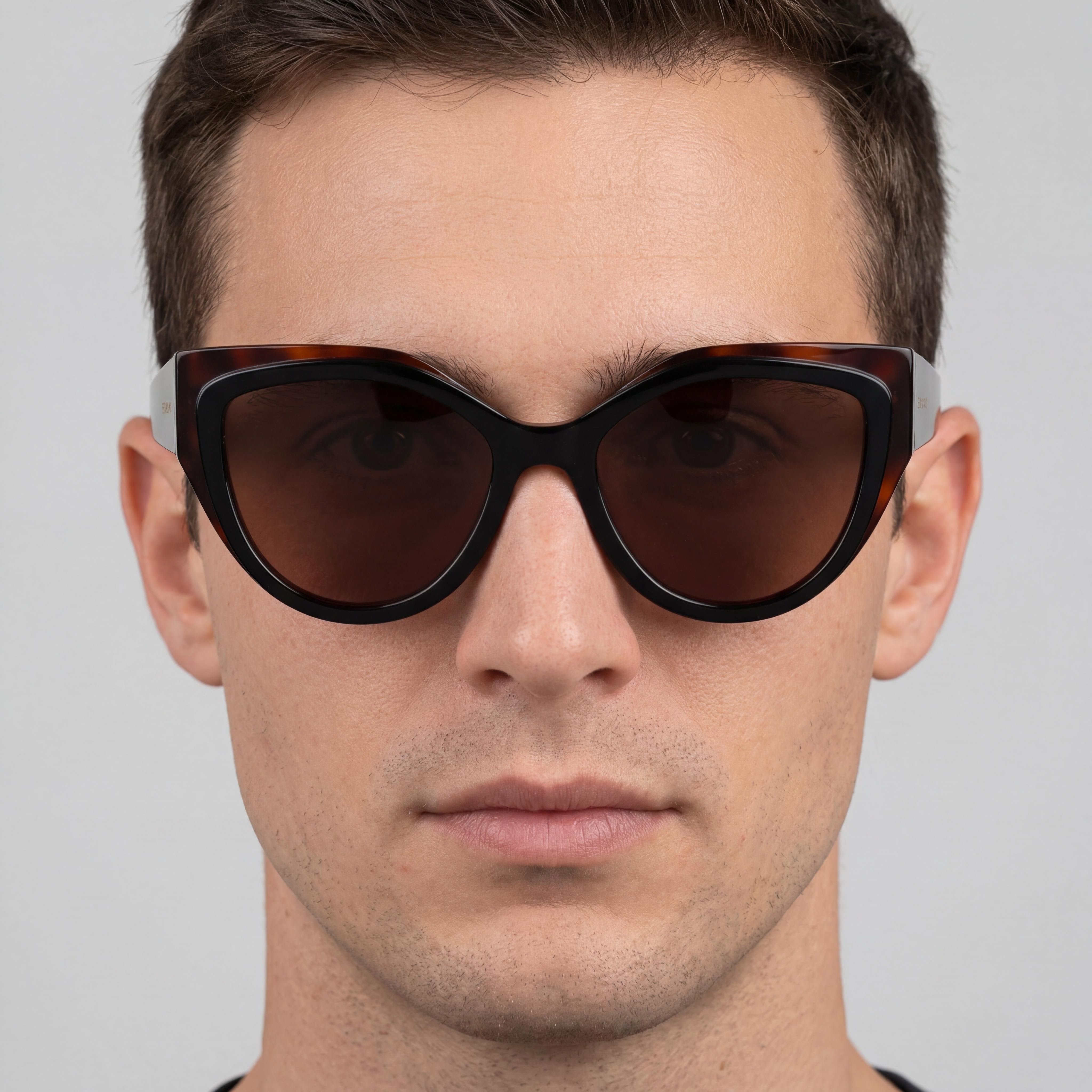 Salvatore Ferragamo Sf2004s Gafas de sol de protección UV de plástico tortuga/negro para hombre 53mm, Photo 3