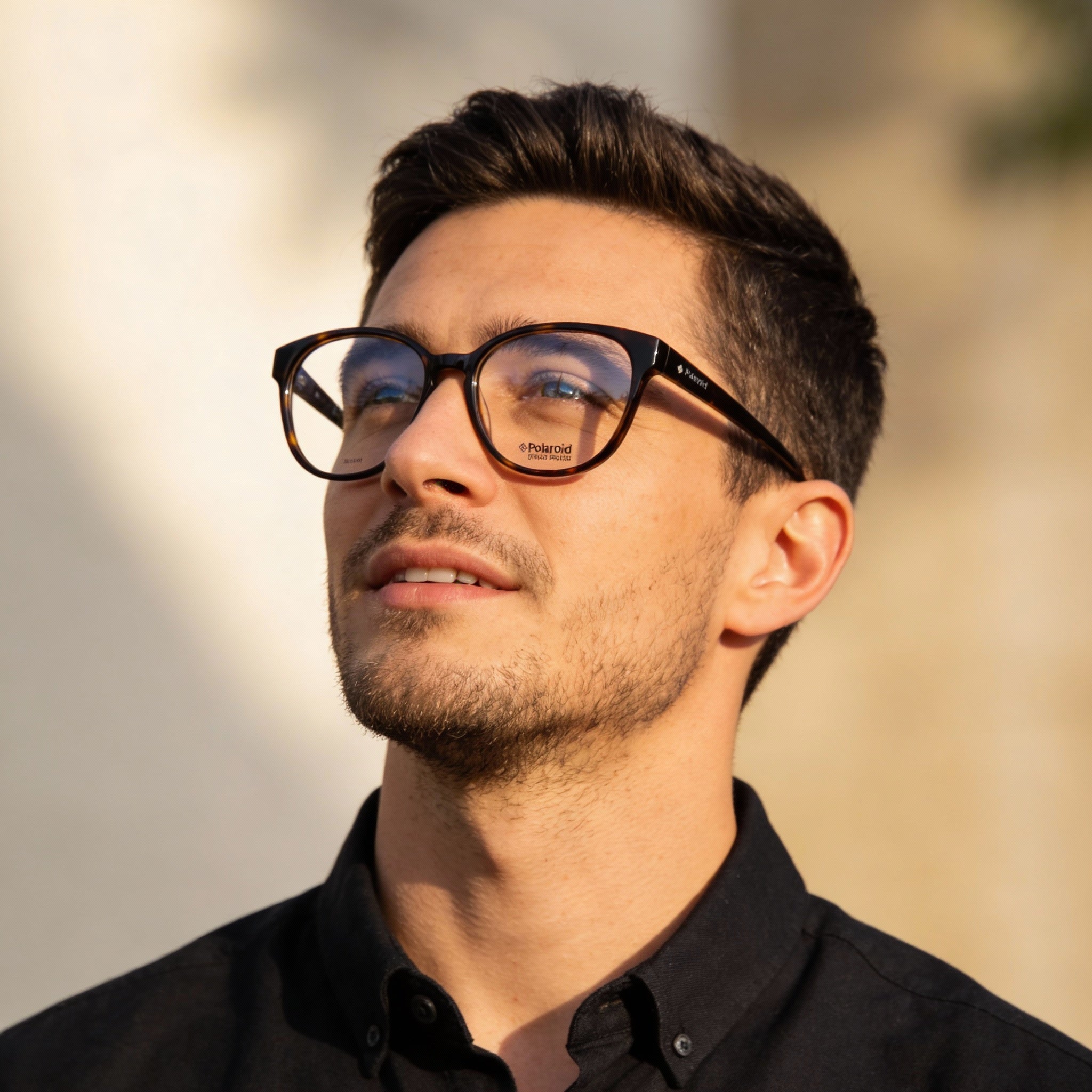 Montura de gafas ópticas Polaroid Pld D371 para hombre, fabricadas en acetato Havana, talla 53-140-16, Photo 5