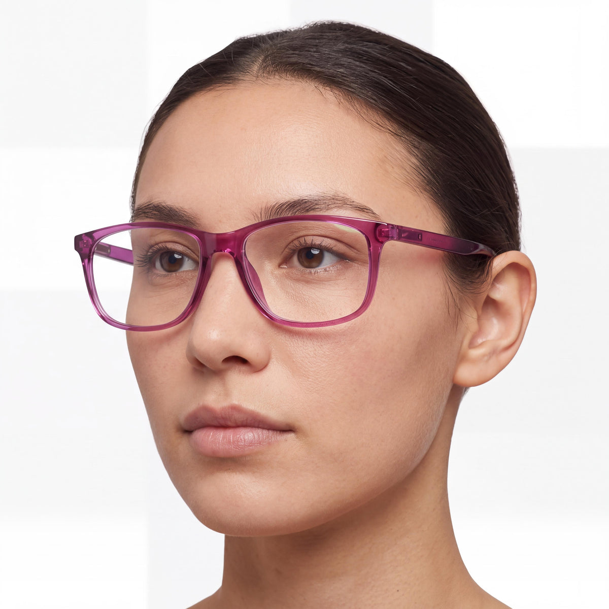Nike Lentes Ópticos de Metal Contemporáneos Unisex, Acero Inoxidable, True Berry 47-15-130, Photo 4