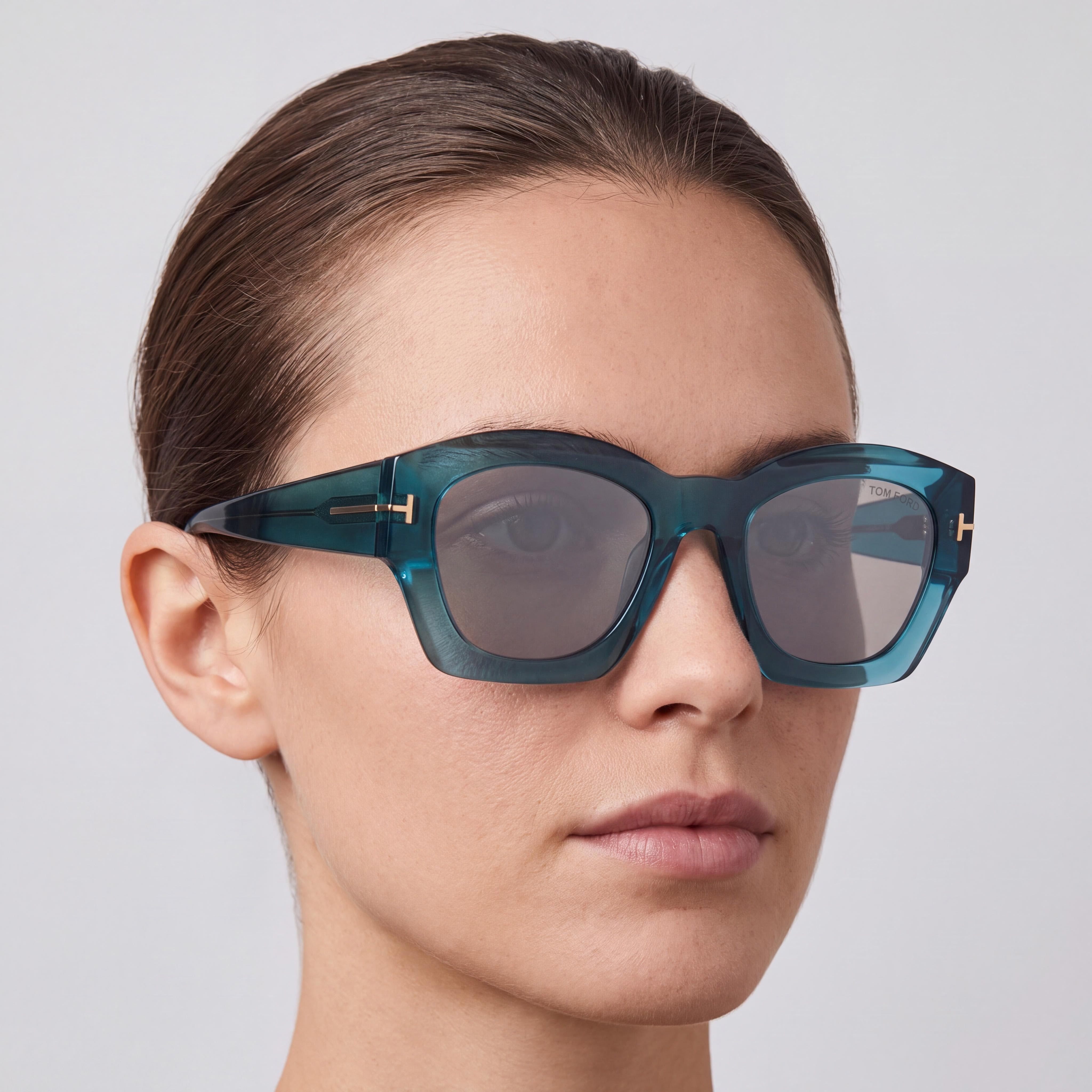 Tom Ford Ft1083 Women's Multi-Coloured Stainless Steel UV Protection Sunglasses with Grey Lenses 52-22-140, Photo 3