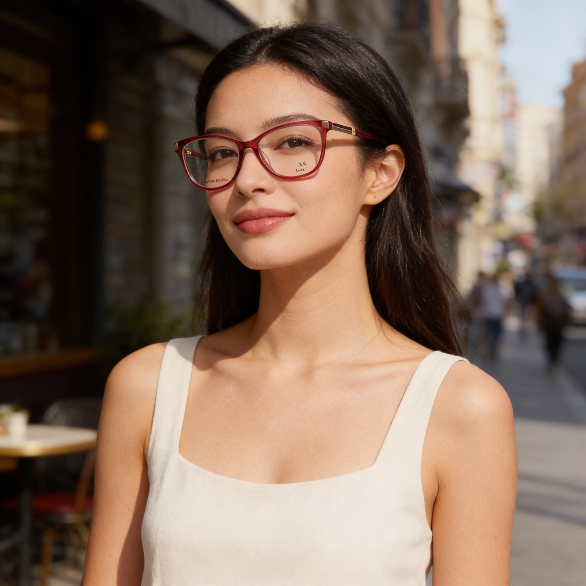 Carolina Herrera Her 0163 Women's Modern Acetate Eyewear, Multicolored Frame with Mauve Lens 53mm, Photo 4