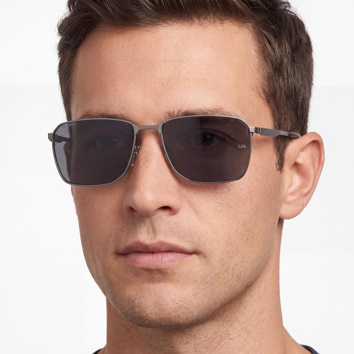 Gafas de sol Under Armour Classic para hombre de acero inoxidable y policarbonato con protección UV, color gris rutenio 58-18-140, Photo 4