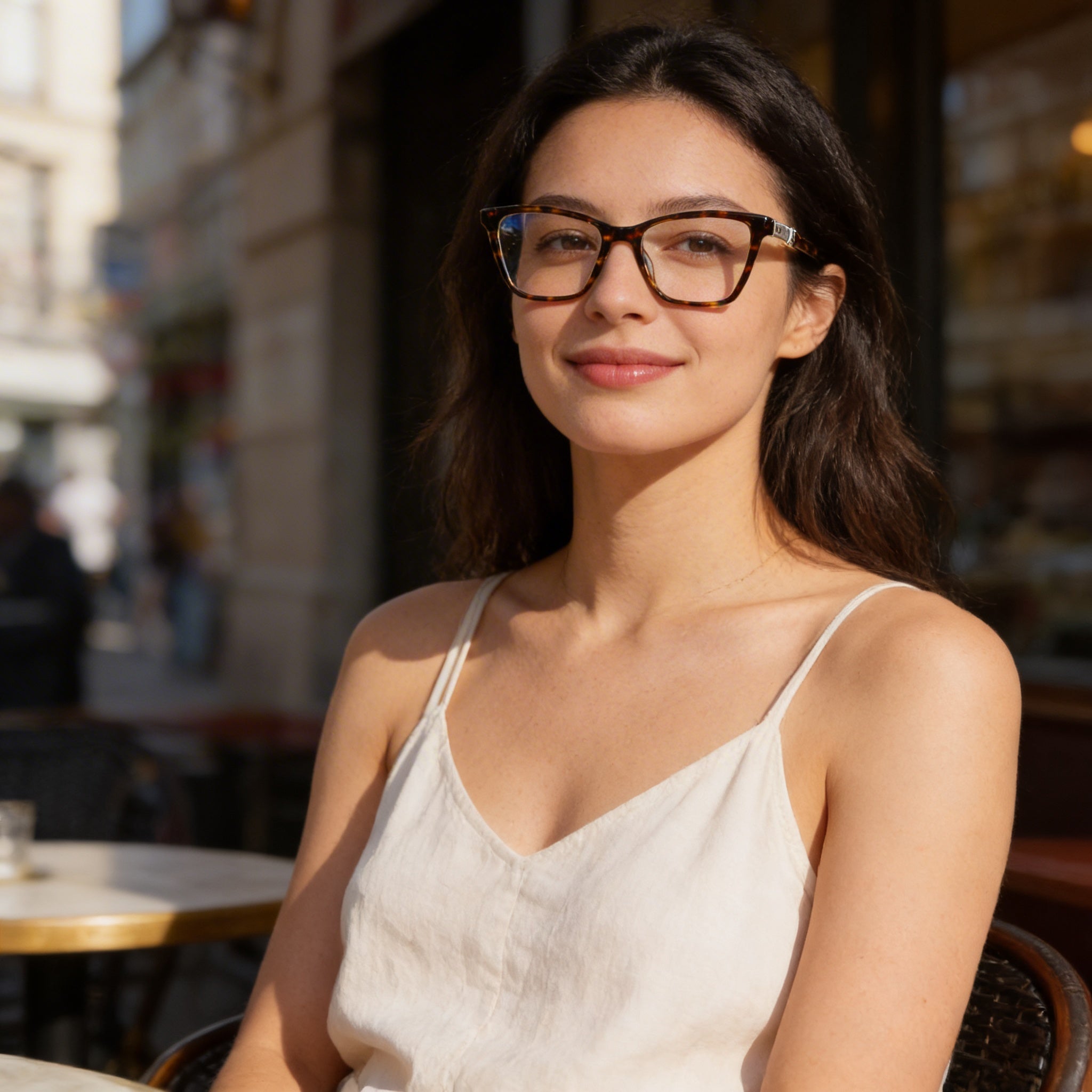 Tous Classic Women's Timeless Acetate Optical Eyeglasses in Shiny Brown Yellow Havana, Lens Width 51mm, Photo 5