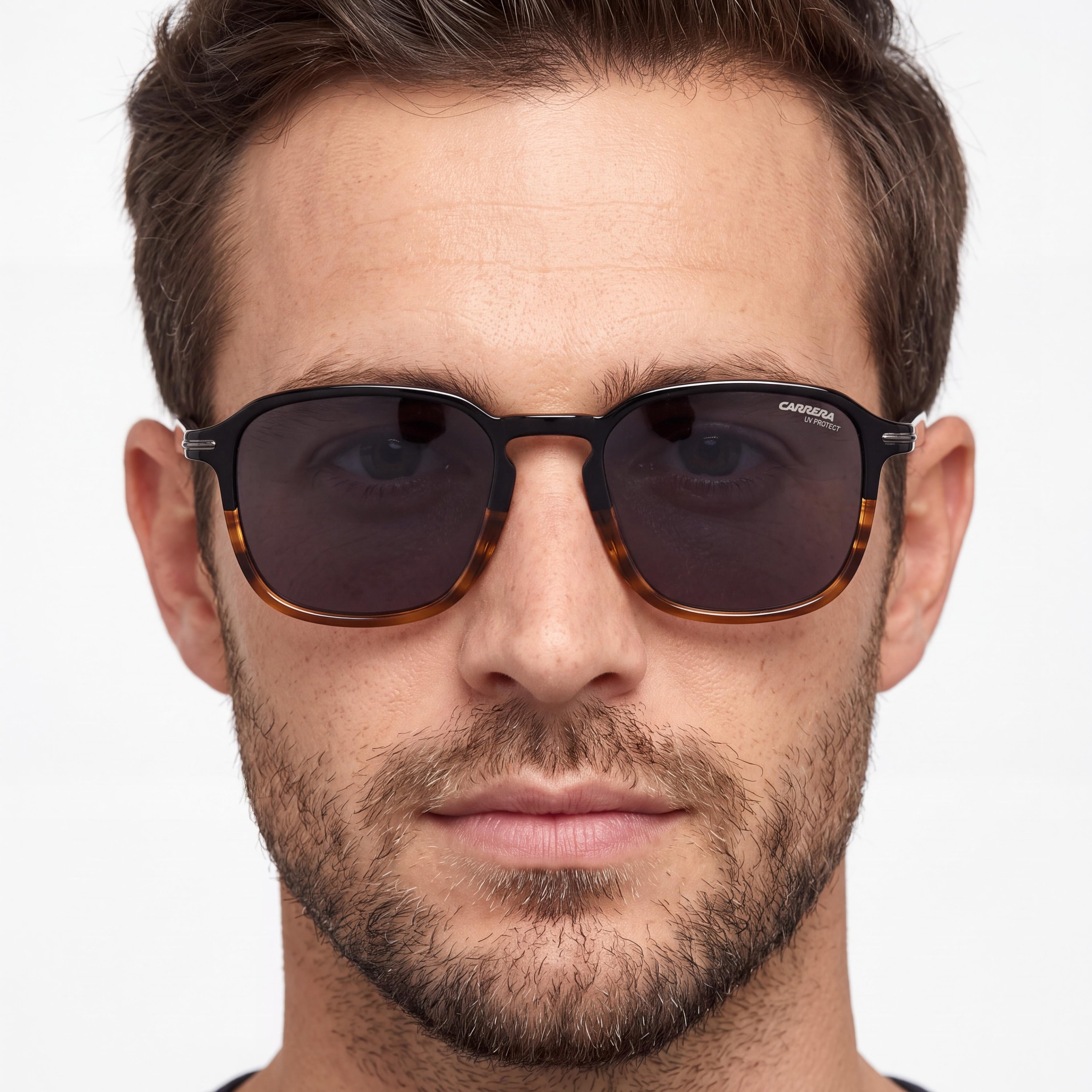 Carrera Casual Men's Acetate Non-Polarized UV Protection Sunglasses Black Havana 53mm, Photo 4