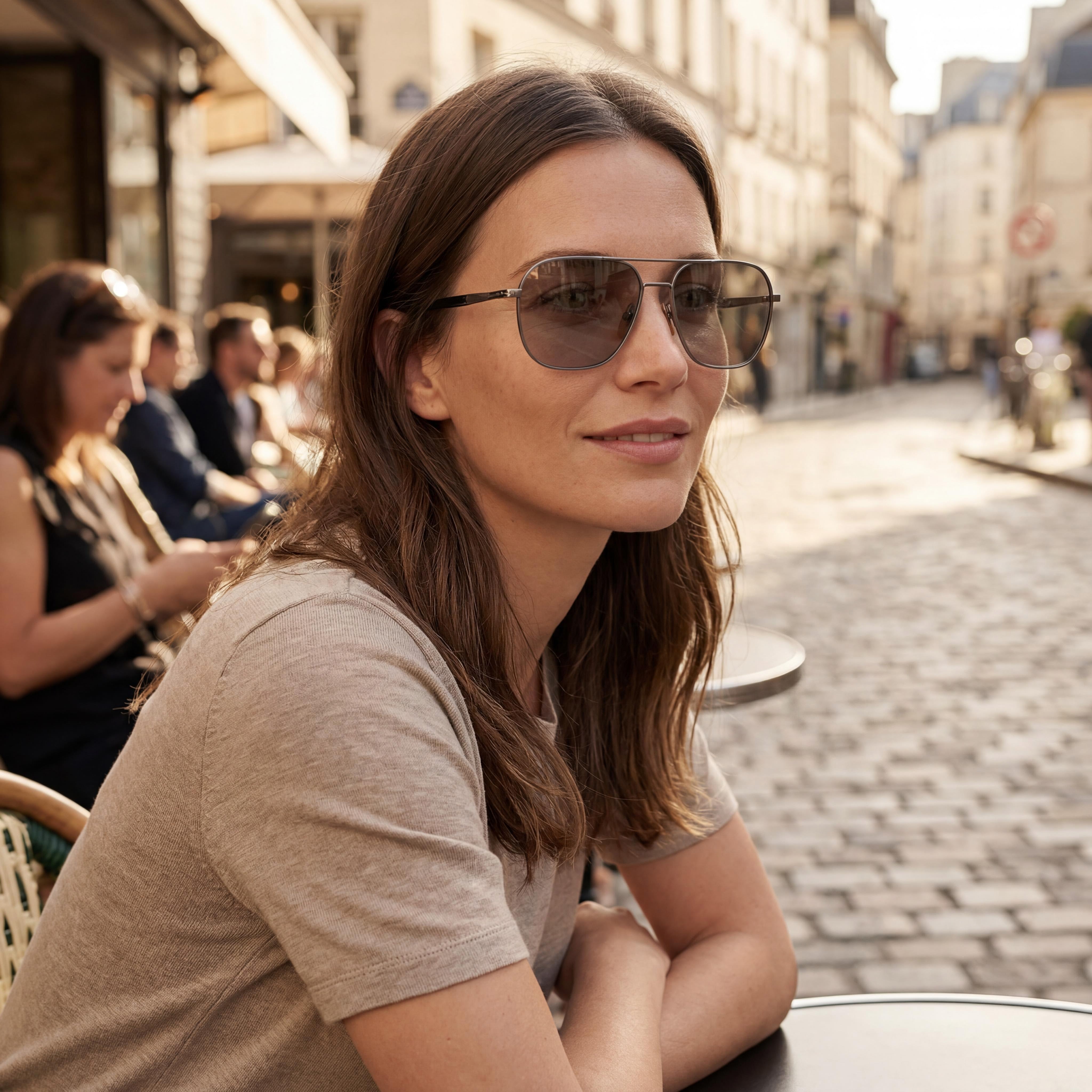 David Beckham Db 1128/G/S Unisex Metal Frame Ruthenium with Grey Lenses UV 400 Sunglasses 59-16-145mm, Photo 3