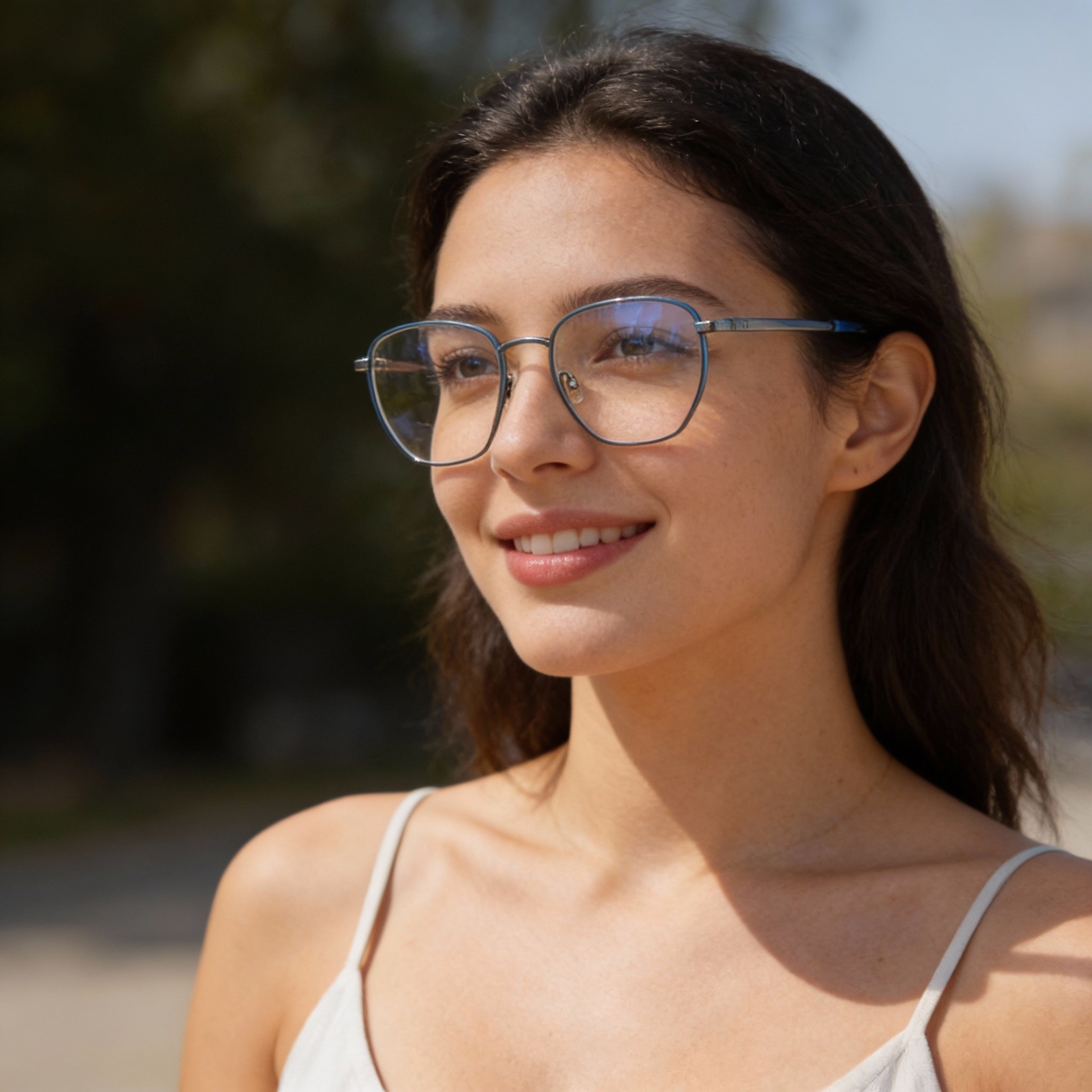 Gafas graduadas Rag &amp; Bone Rnb 7018 para mujer con montura de metal rutenio oscuro y lentes transparentes (52-19-145 mm), Photo 4