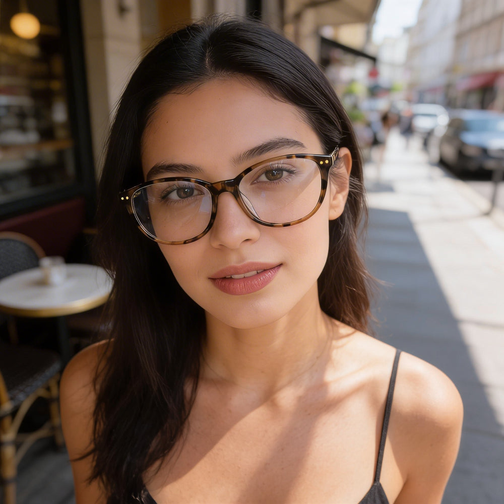 kate spade new york EVANGELINE/F Eyewear Frame for Women, Dark Havana Acetate Material, 53mm Lens Width