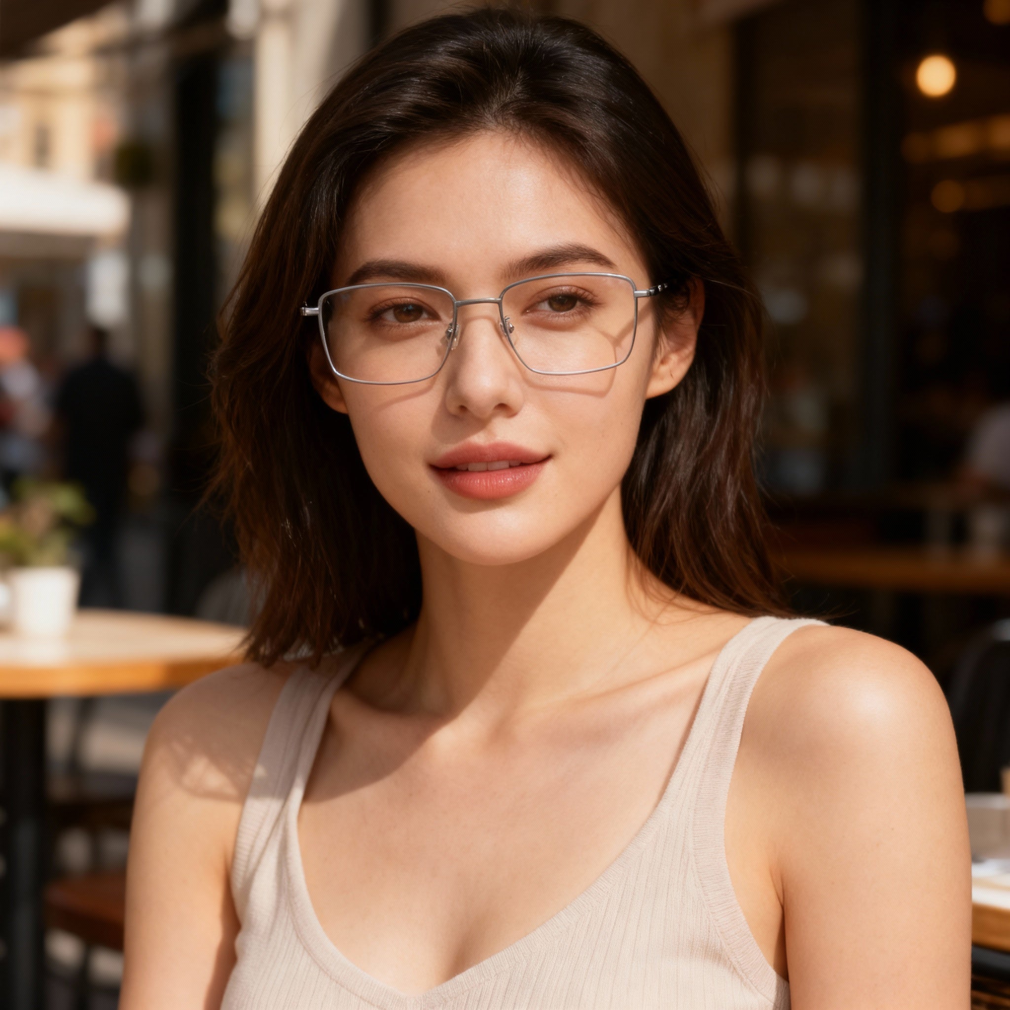 Harley-Davidson Minimalist Collection Eyewear for Men and Women, Matte Light Ruthenium Frame, Photo 4