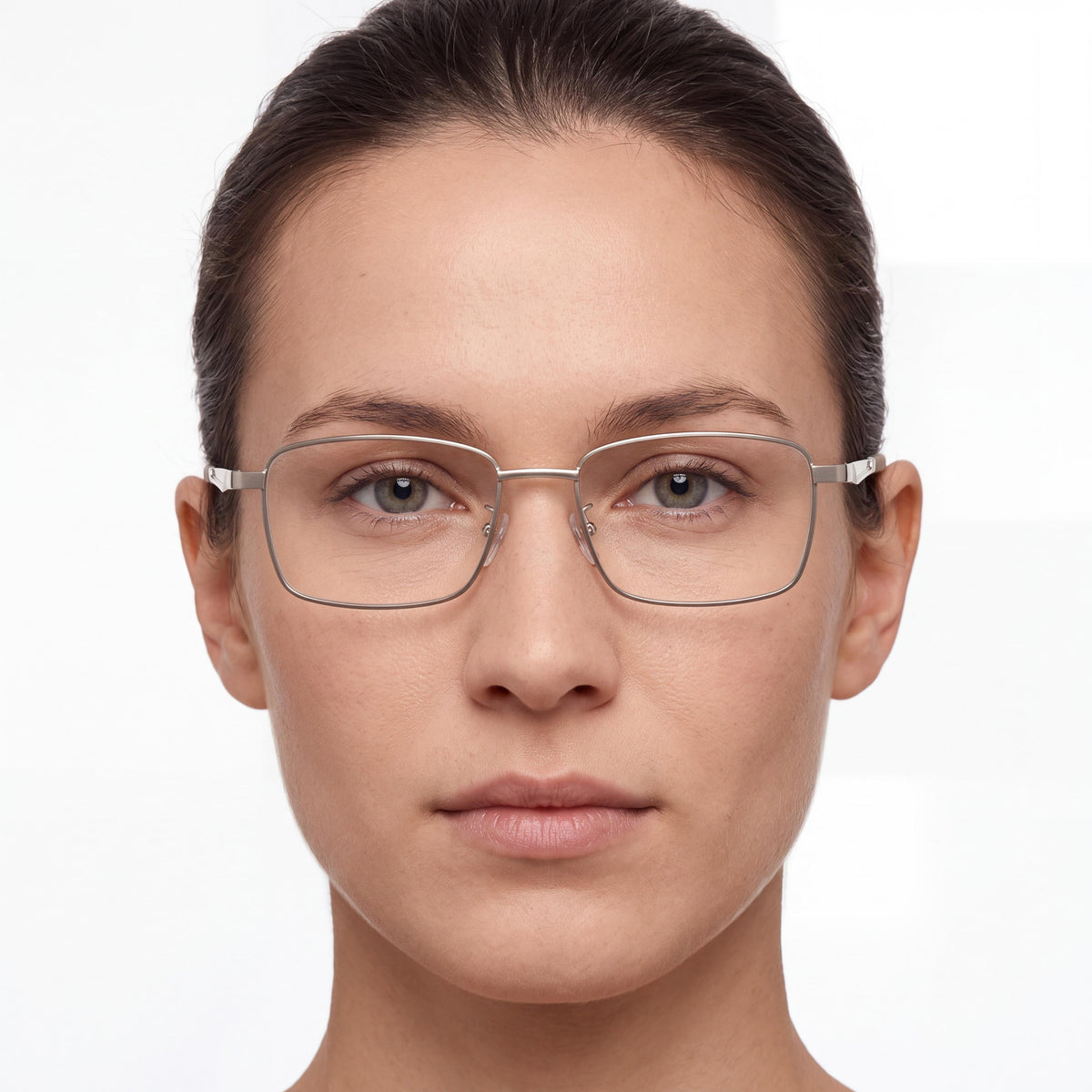 Gafas unisex adidas Sp5107 Classic de metal, sin graduación, color marrón oscuro mate y paladio, 55 mm, Photo 4