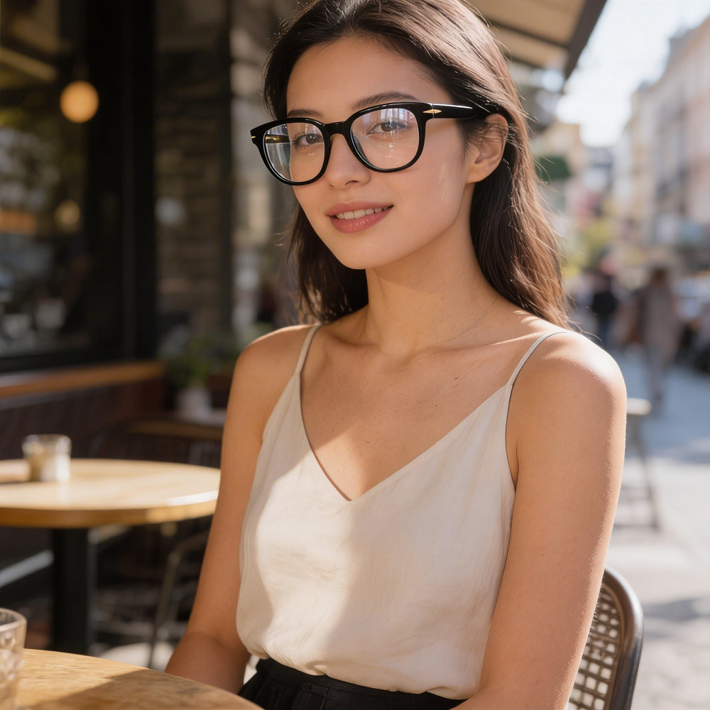 David Beckham DB 7097 Unisex Eyewear with Black Plastic Frame and Polycarbonate Lenses, 50mm Lens Width