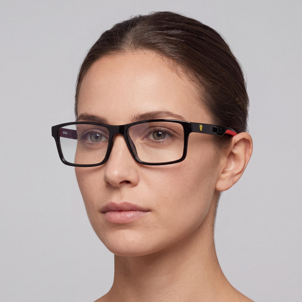 Gafas graduadas Scuderia Ferrari Fz8004u para mujer, de plástico negro, 55 mm, Photo 5