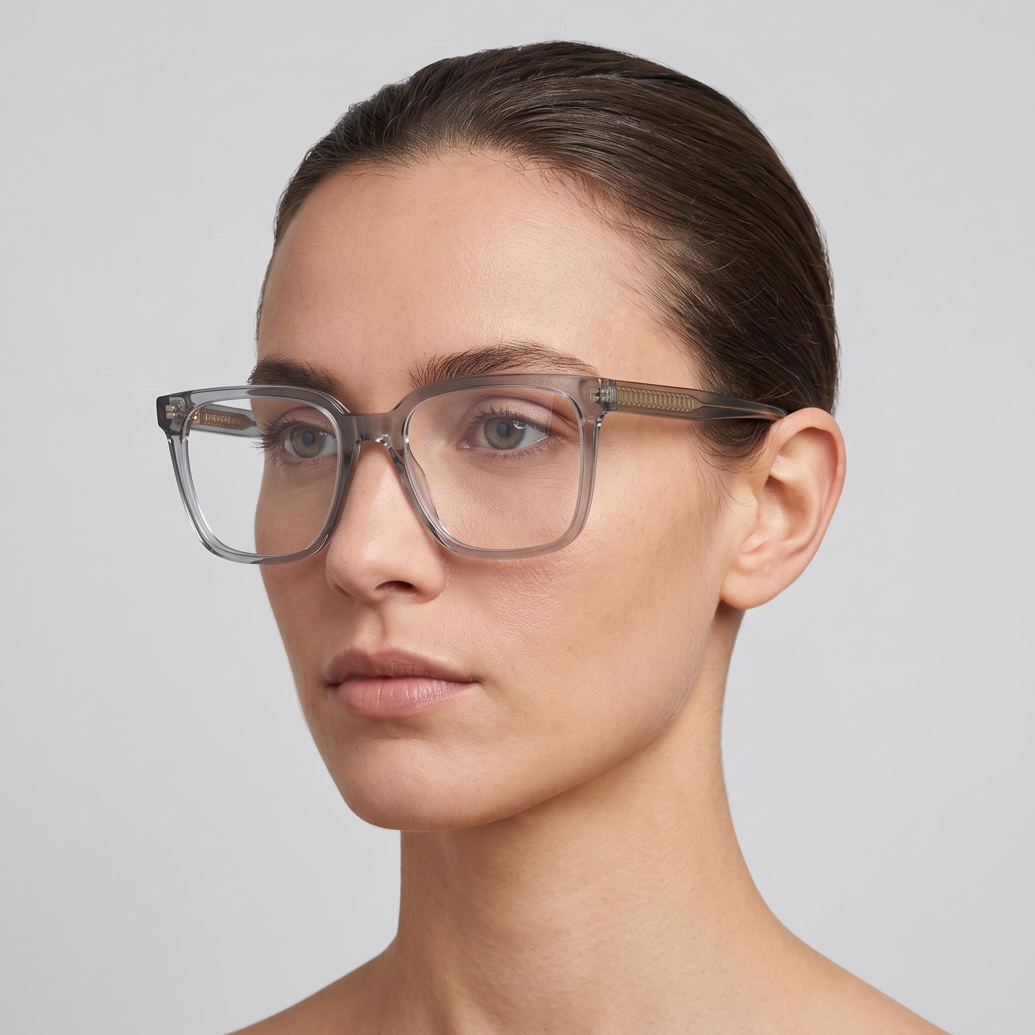 Montura para gafas oftálmicas Victoria Beckham Eyewear VB2669 de mujer, gris transparente, tamaño 55-15-140, Photo 5