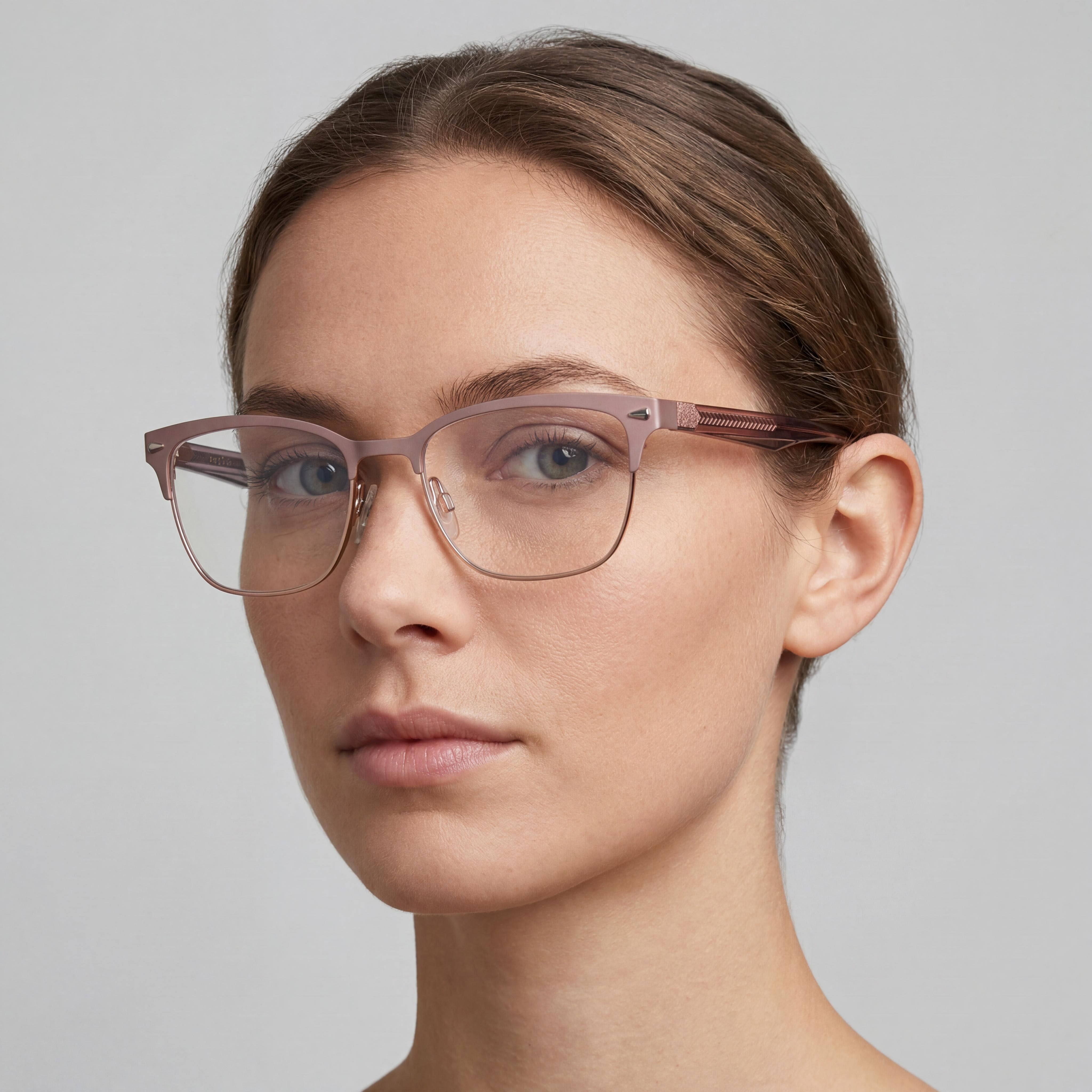 Rag & Bone Rnb 3022 Women's Mud Stainless Steel Optical Frame, Lens 51mm, Bridge 17mm, Temple 140mm, Photo 4