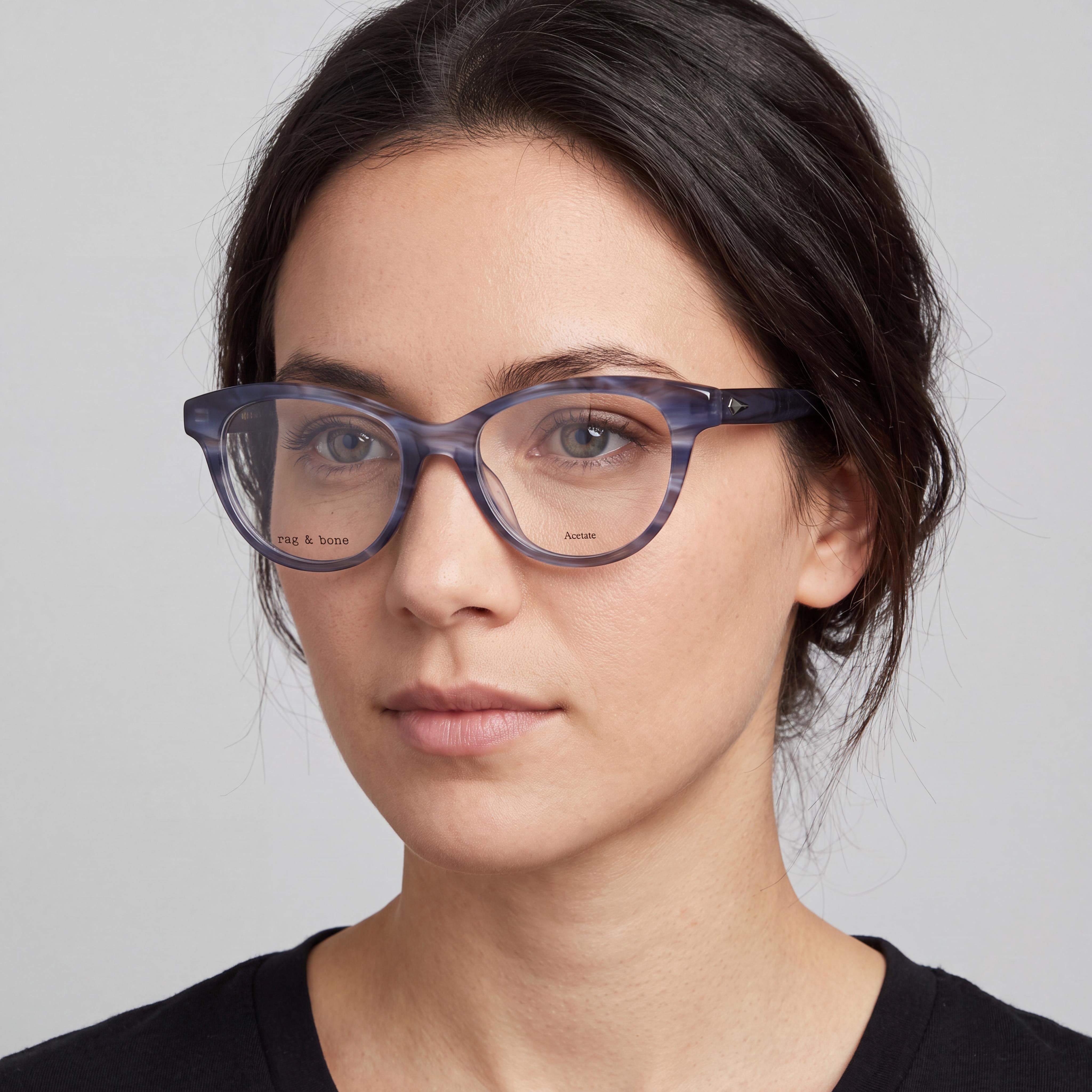 Gafas de acetato no polarizadas Rag & Bone para mujer, talla 51-18-135, Photo 3