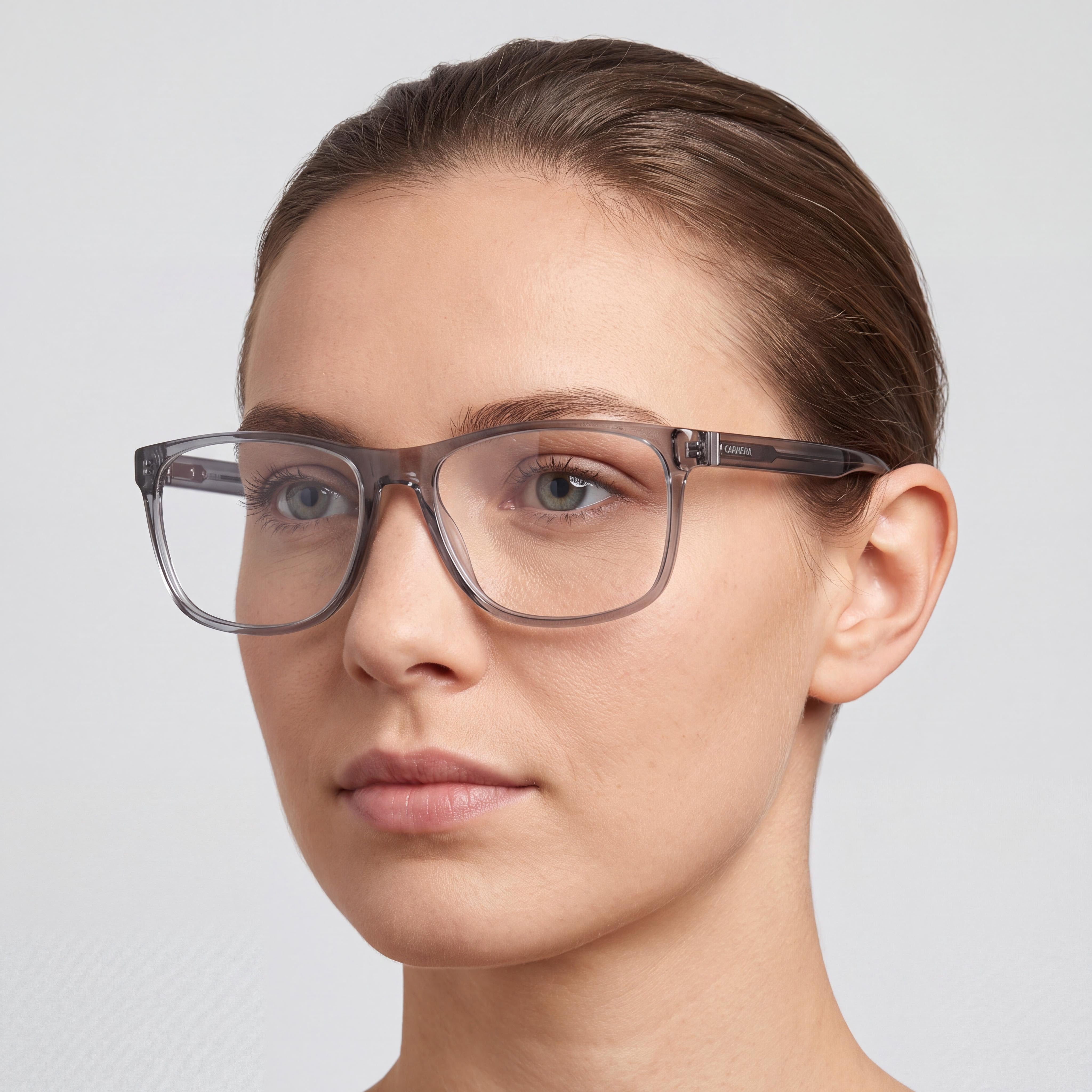 Carrera Classic Women's Grey Plastic Non- Eyewear with Multicolor Lenses, 56mm Lens Width, Photo 4