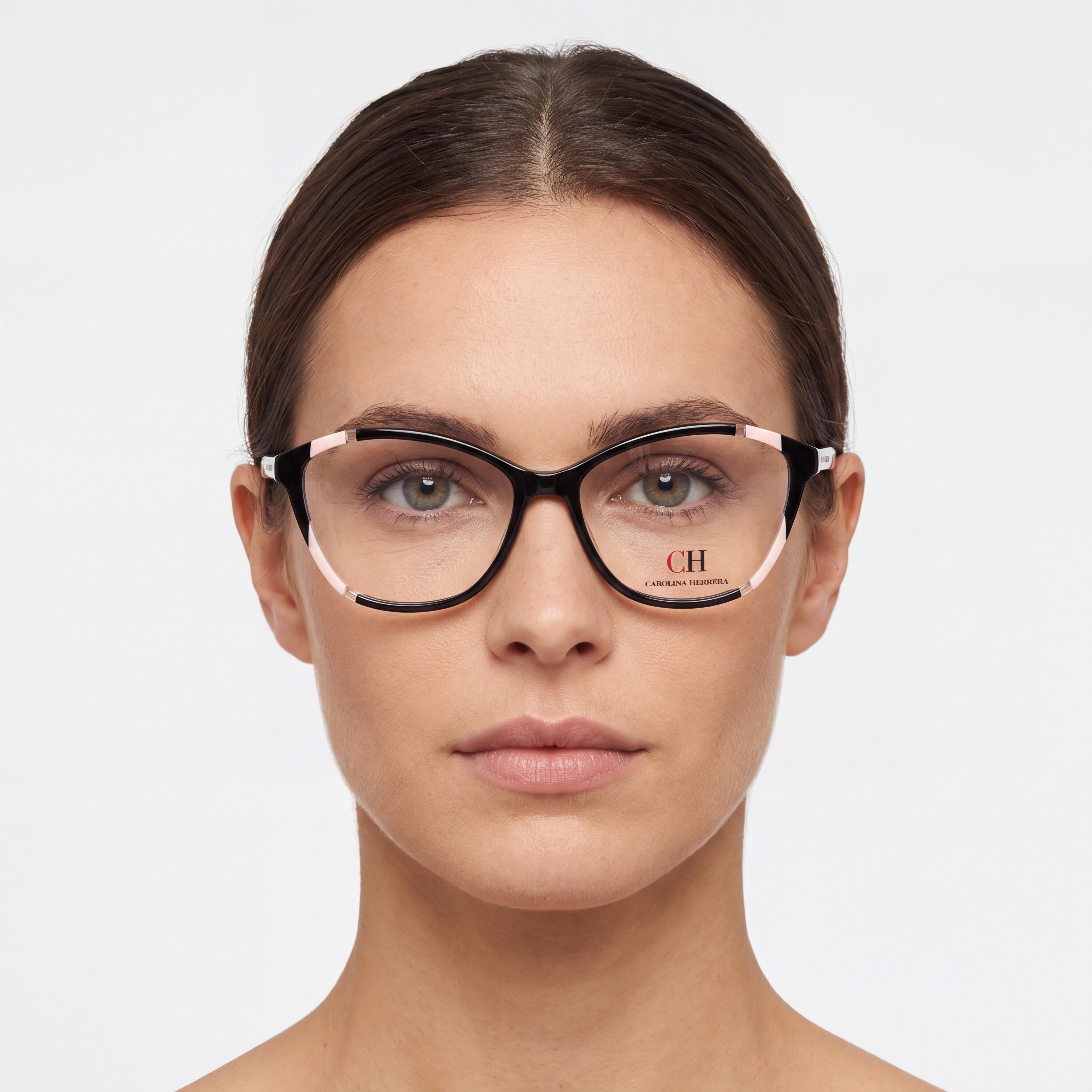 Carolina Herrera Modern Women's Acetate Frame Black Nude Non-Polarised Sunglasses with Polycarbonate Lenses 55mm, Photo 4