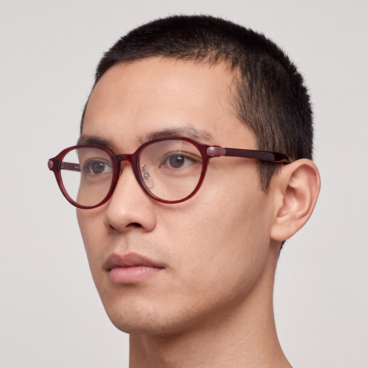 adidas Originals Classic Unisex Sunglasses, Shiny Dark Red Plastic Frame, Multicolor Polycarbonate Lens, 52mm, Photo 4