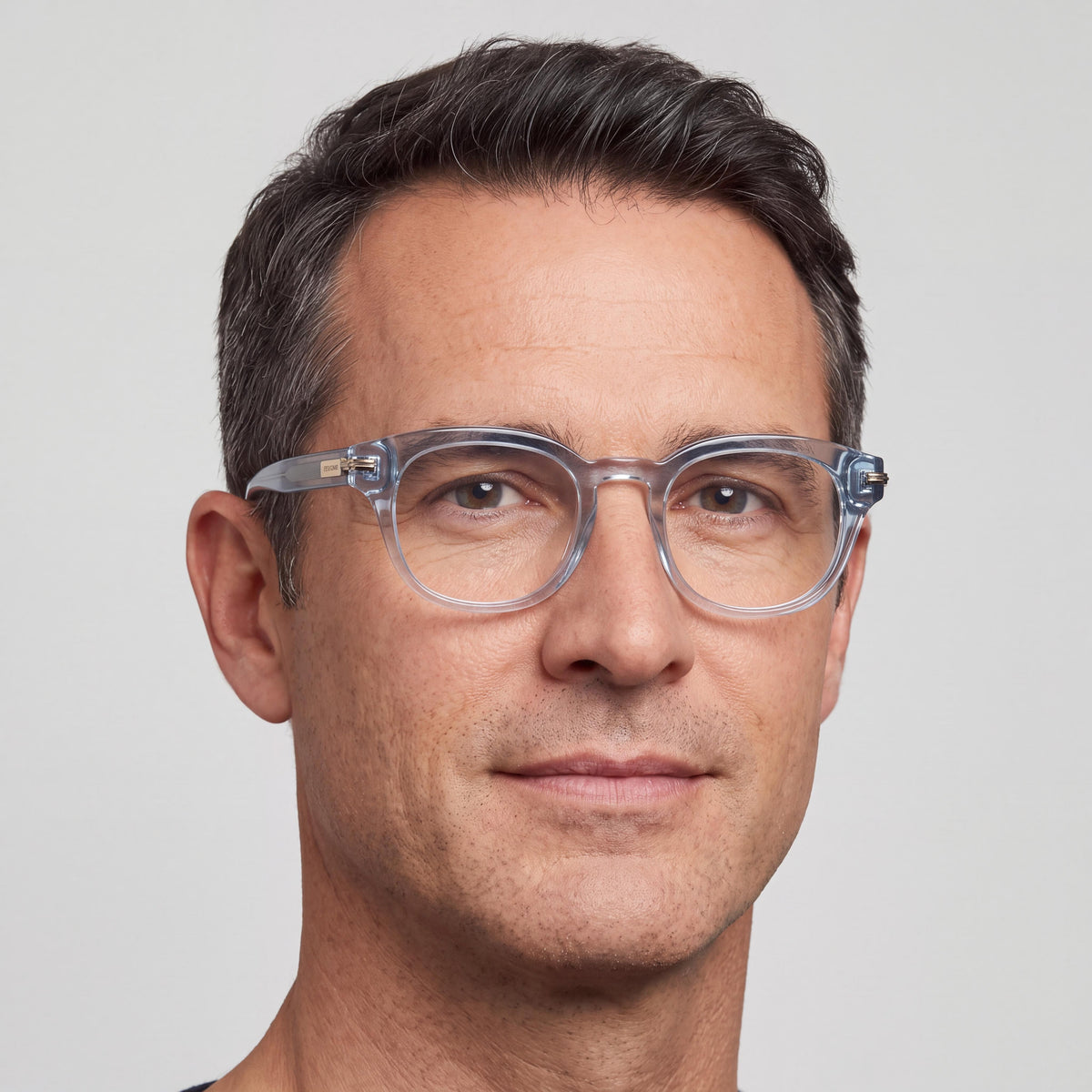Gafas de Acetato para Hombre Ferragamo Sf3033 con Montura Azul Transparente y Lentes sin Graduación de 50mm, Photo 5