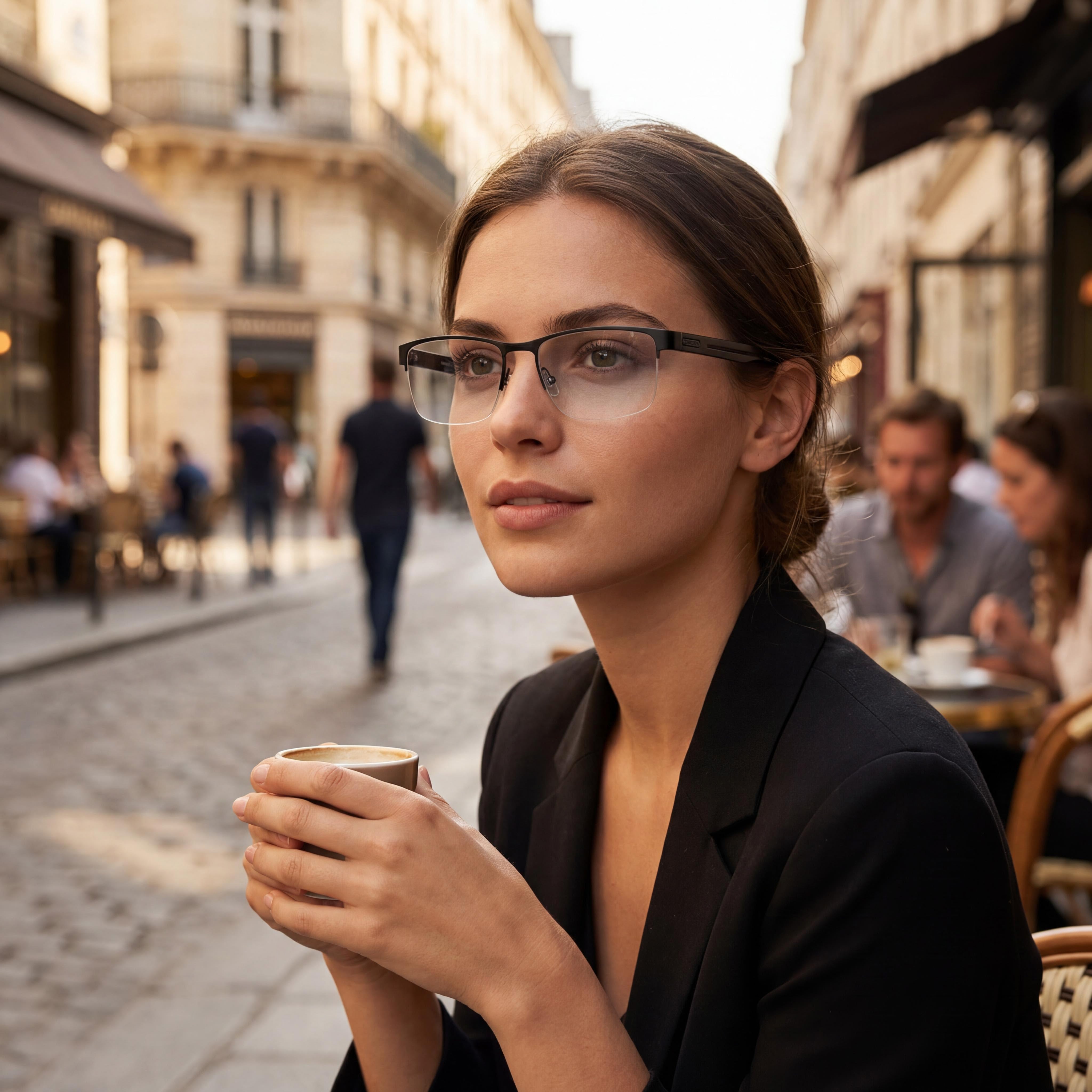 Carrera Classic Unisex Stainless Steel Frame in Matte Black with Polycarbonate Lenses 58mm, Photo 5