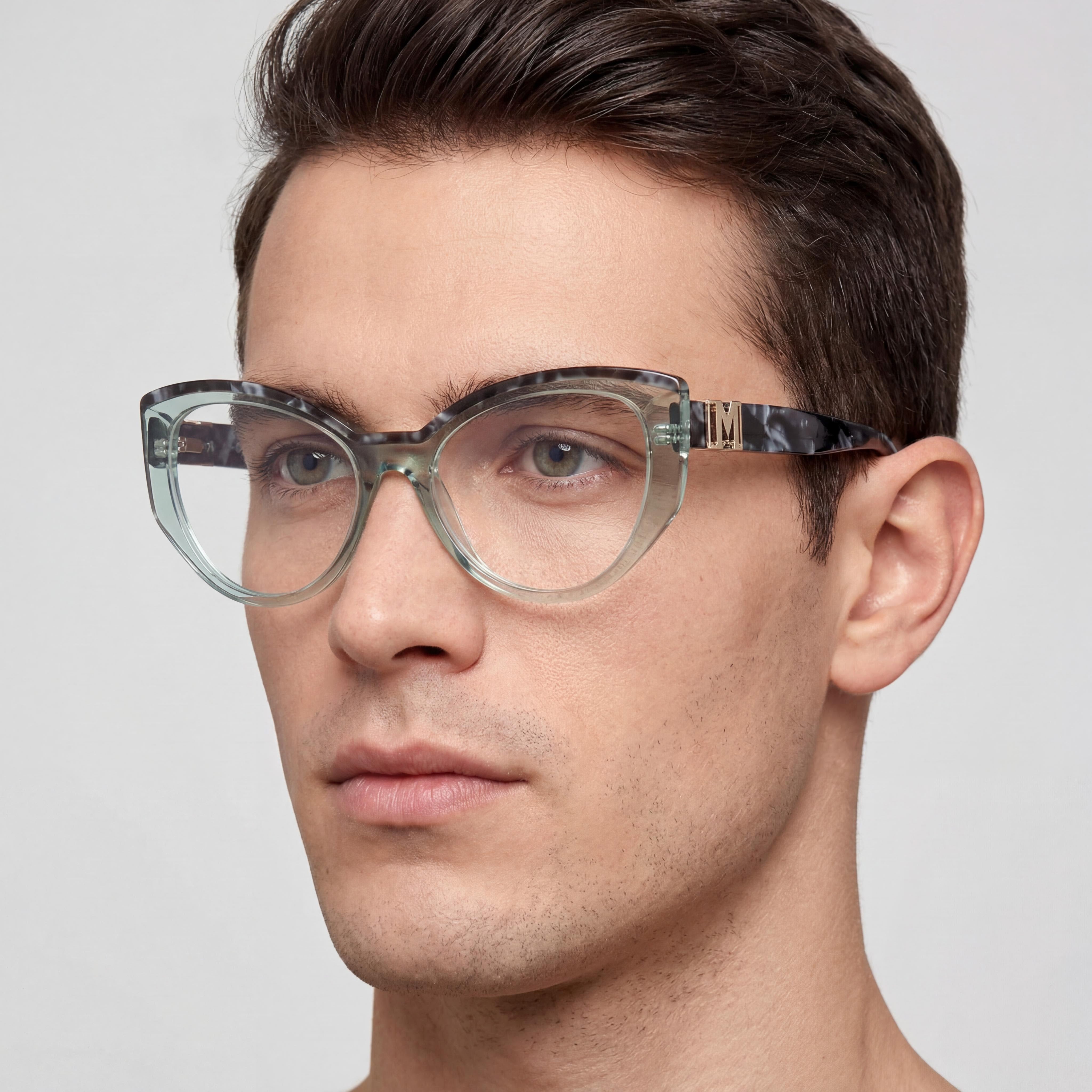 GUESS by Marciano Gm50031 Men's Light Green Plastic Frame Eyewear, Lens 54mm, Bridge 18mm, Temple 140mm, Photo 5