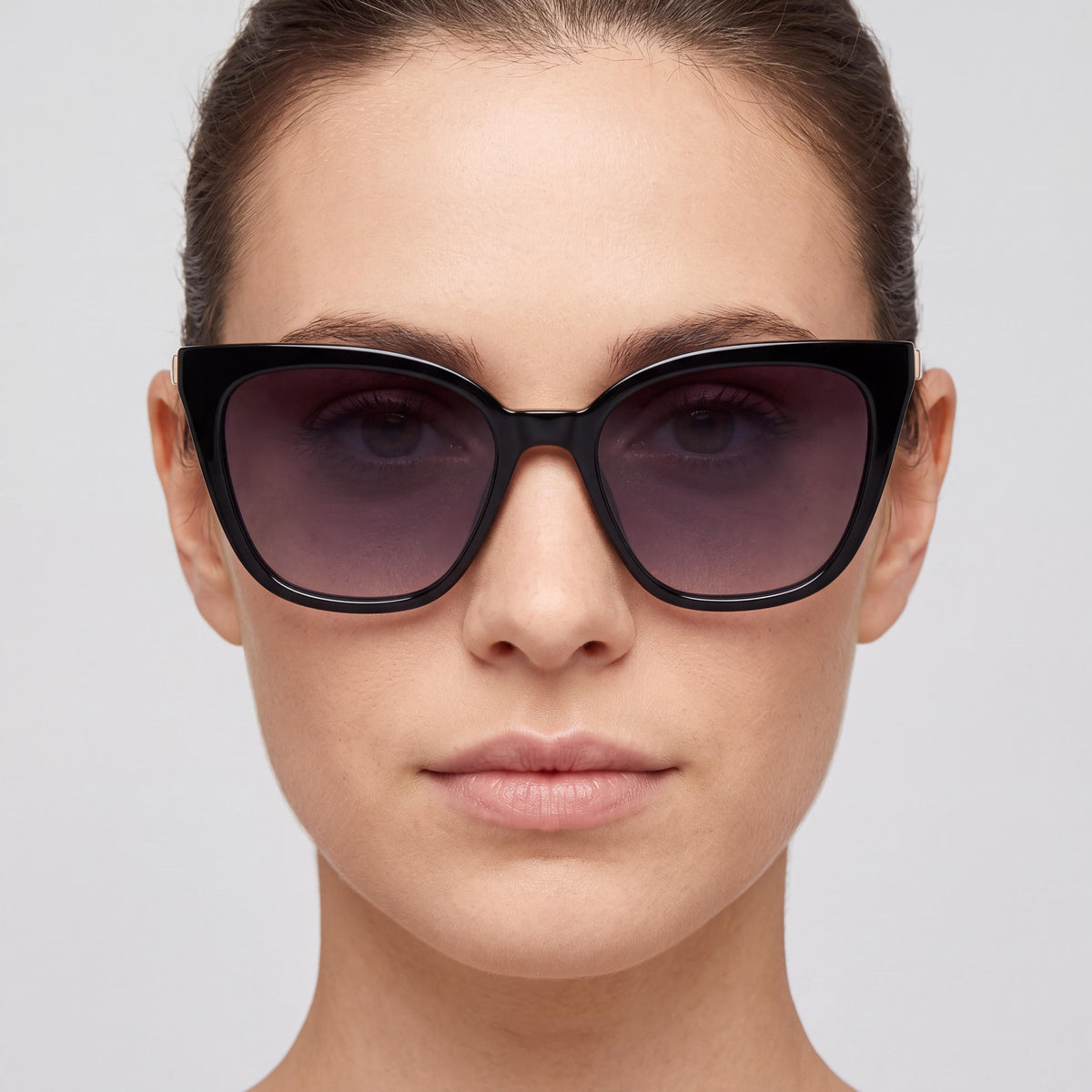 Fossil Women's Contemporary FOS 2131/S Black Grey Plastic Sunglasses with Dark Grey Shaded Non-Polarized UV Protection Lenses 50mm, Photo 4