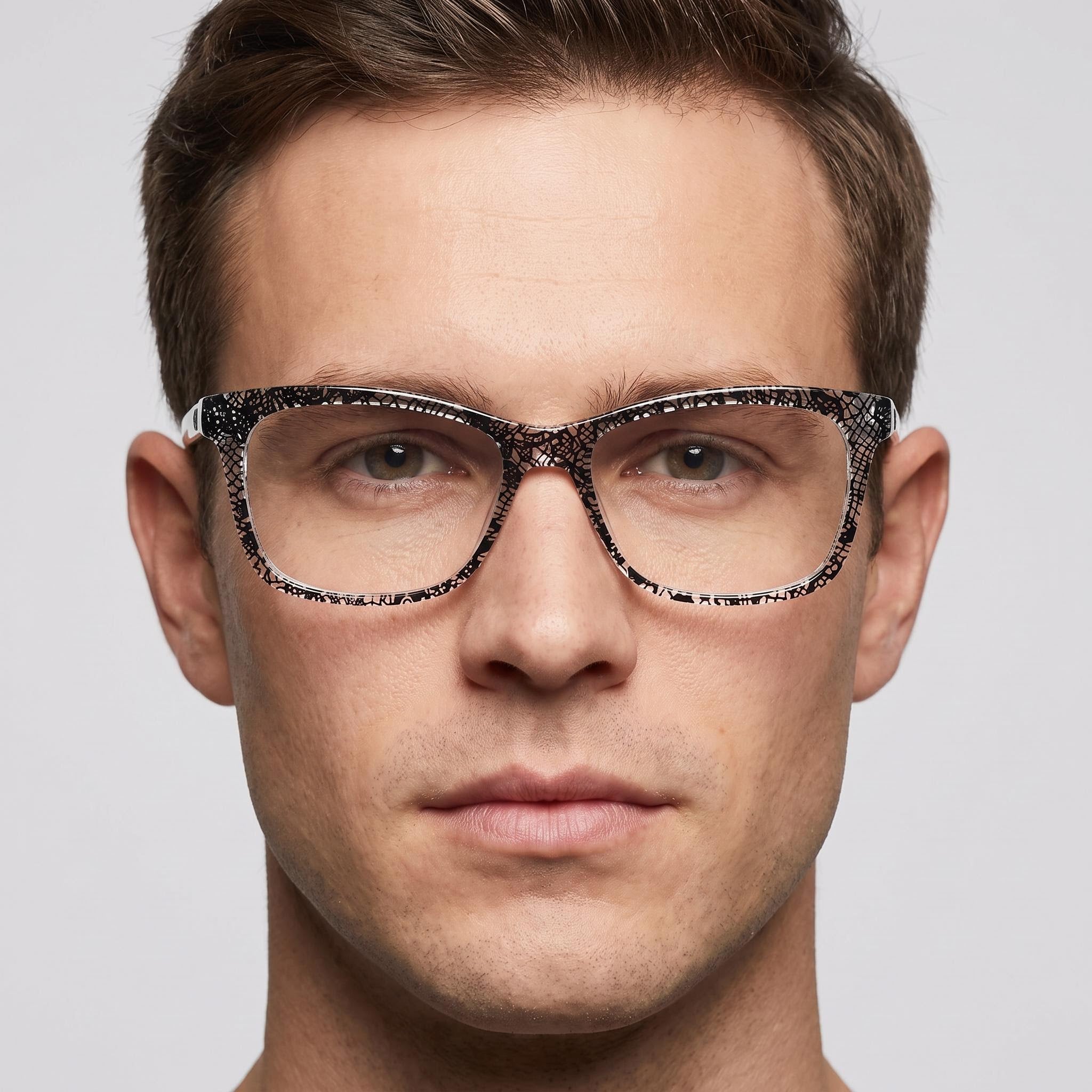 bebe Bb5213 Men's Resin Jet Lace Optical Eyeglasses Frame, 54mm Lens Width, 16mm Bridge, 140mm Temple Length, Photo 3
