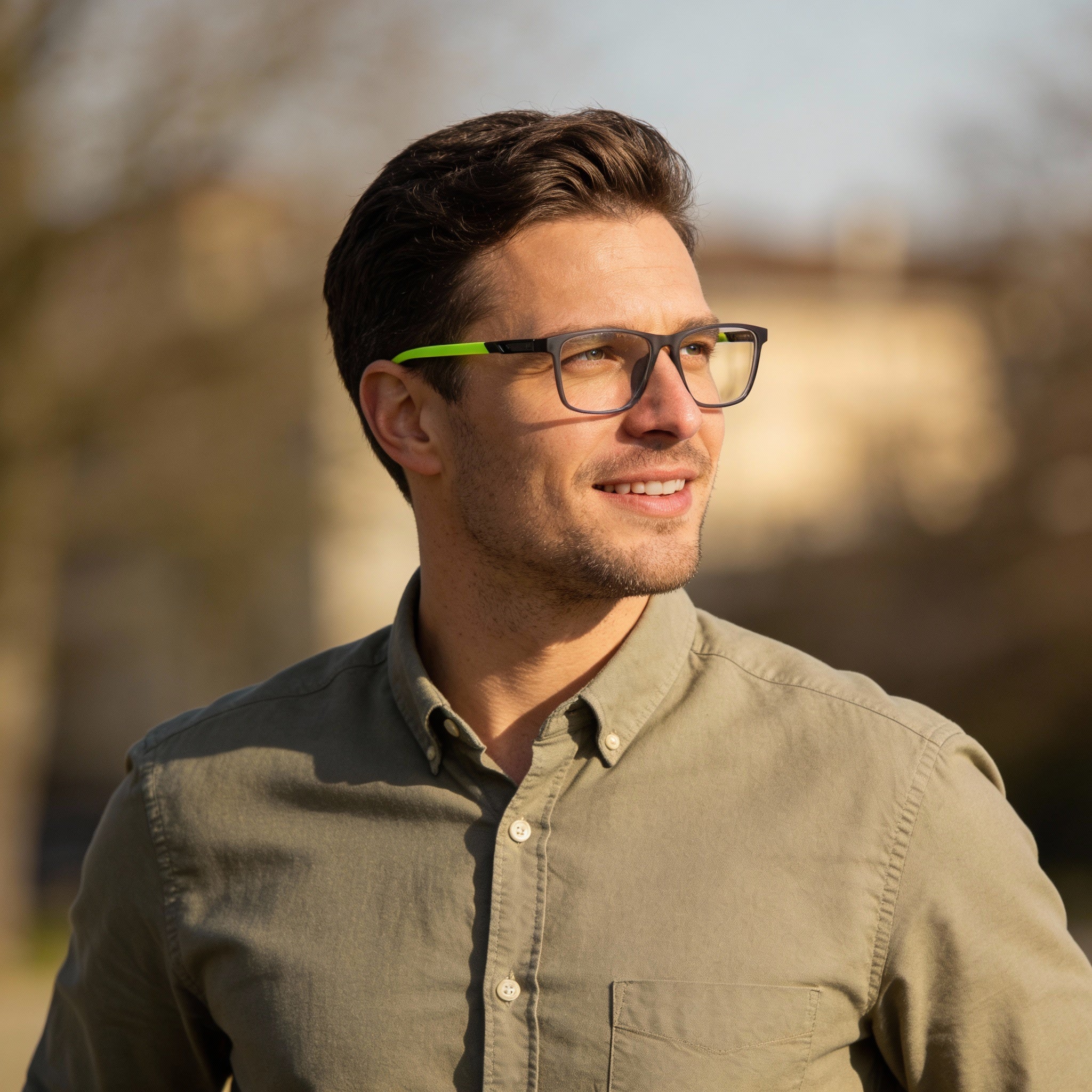 Adidas Sp5031 Men's Grey Injected Frame Eyeglasses 54-16-140, Clear Demo Lenses, Prescription Ready, Photo 5
