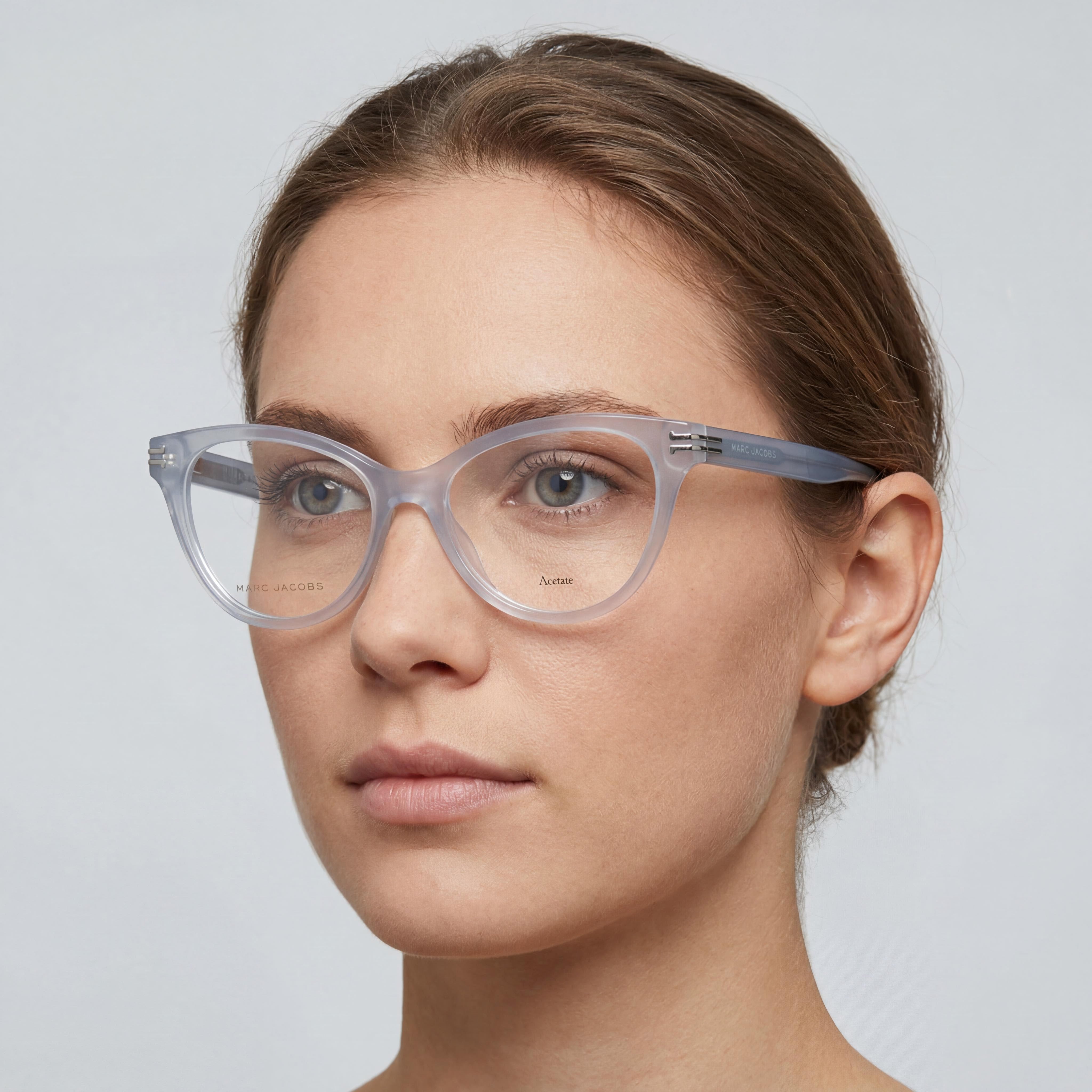Marc Jacobs MJ 1060 - Montura de acetato para mujer, estilo moderno, color azul celeste, tallas 52-15-140 mm, Photo 3