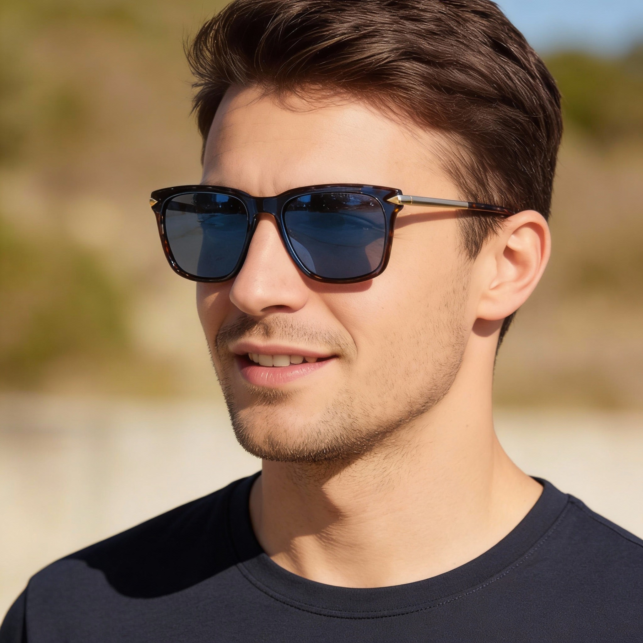 rag & bone Rnb5044/s Men’s Blue Havana Acetate Sunglasses 53mm, Photo 5