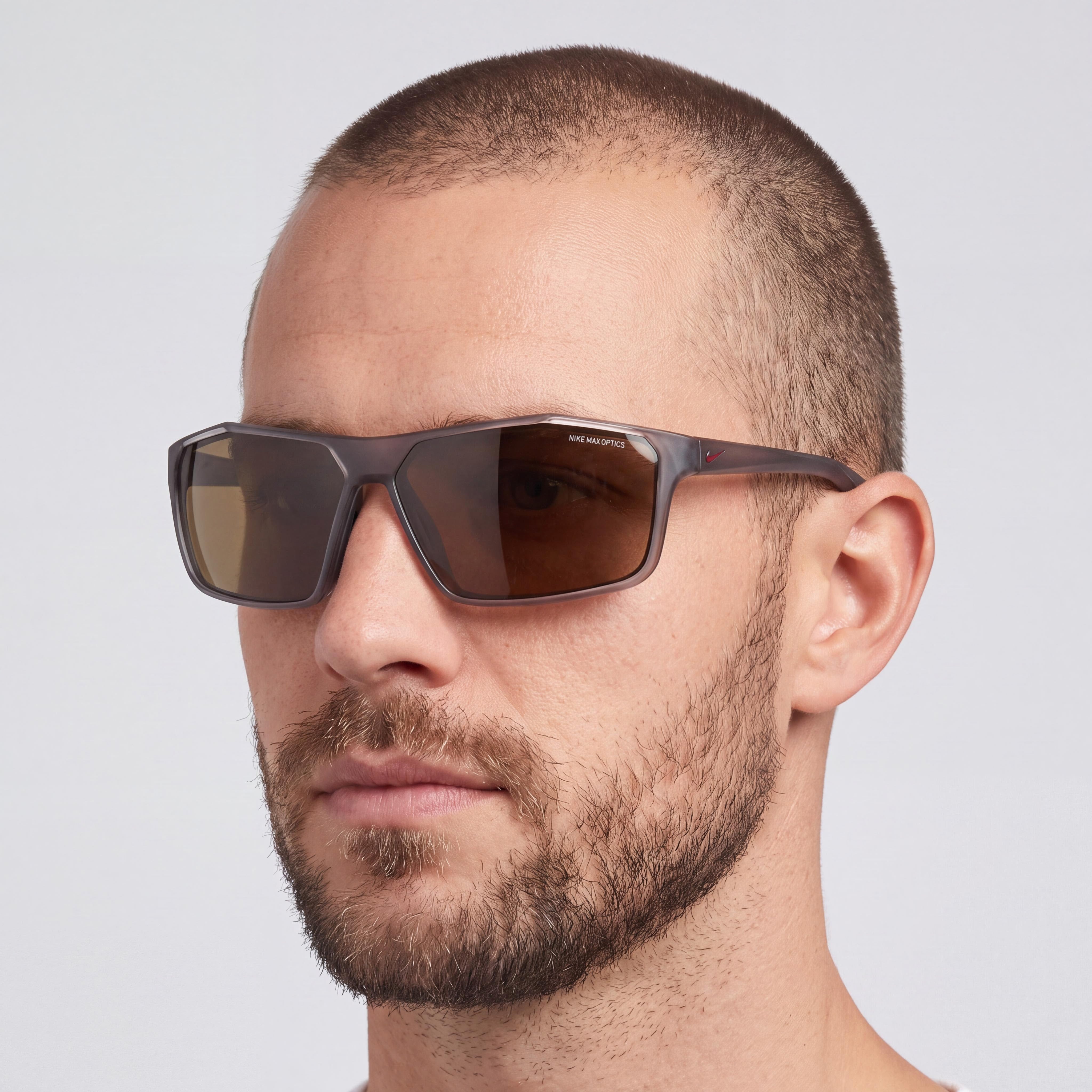 Nike Windstorm M Cw4672 Men's Titanium Frame Matte Dark Grey Brown Bronze 100% UV Protection Sunglasses 65mm, Photo 5