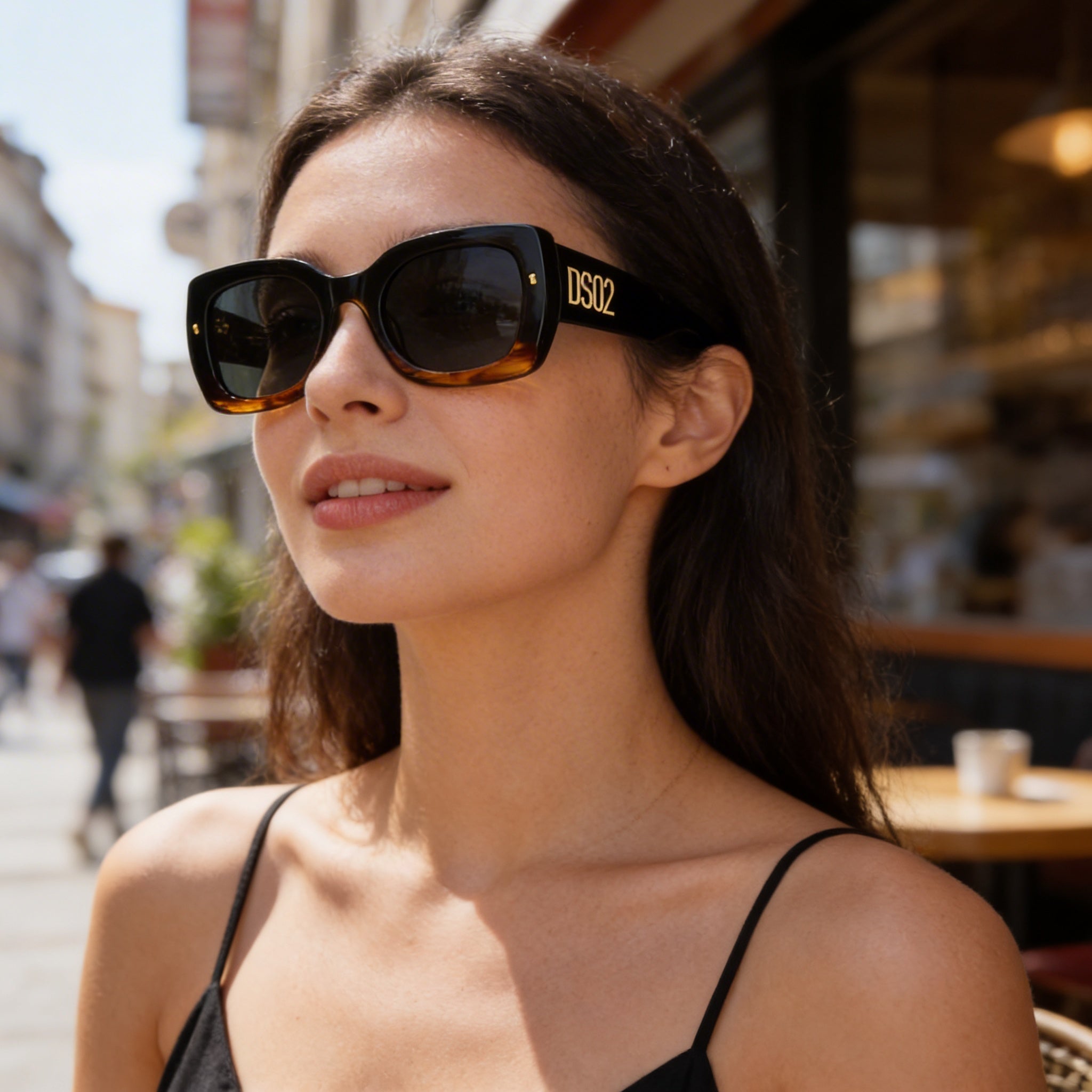 Gafas de sol Dsquared2 D2 0061/S unisex de estilo moderno con montura de acetato marrón y protección UV de 51 mm, Photo 3