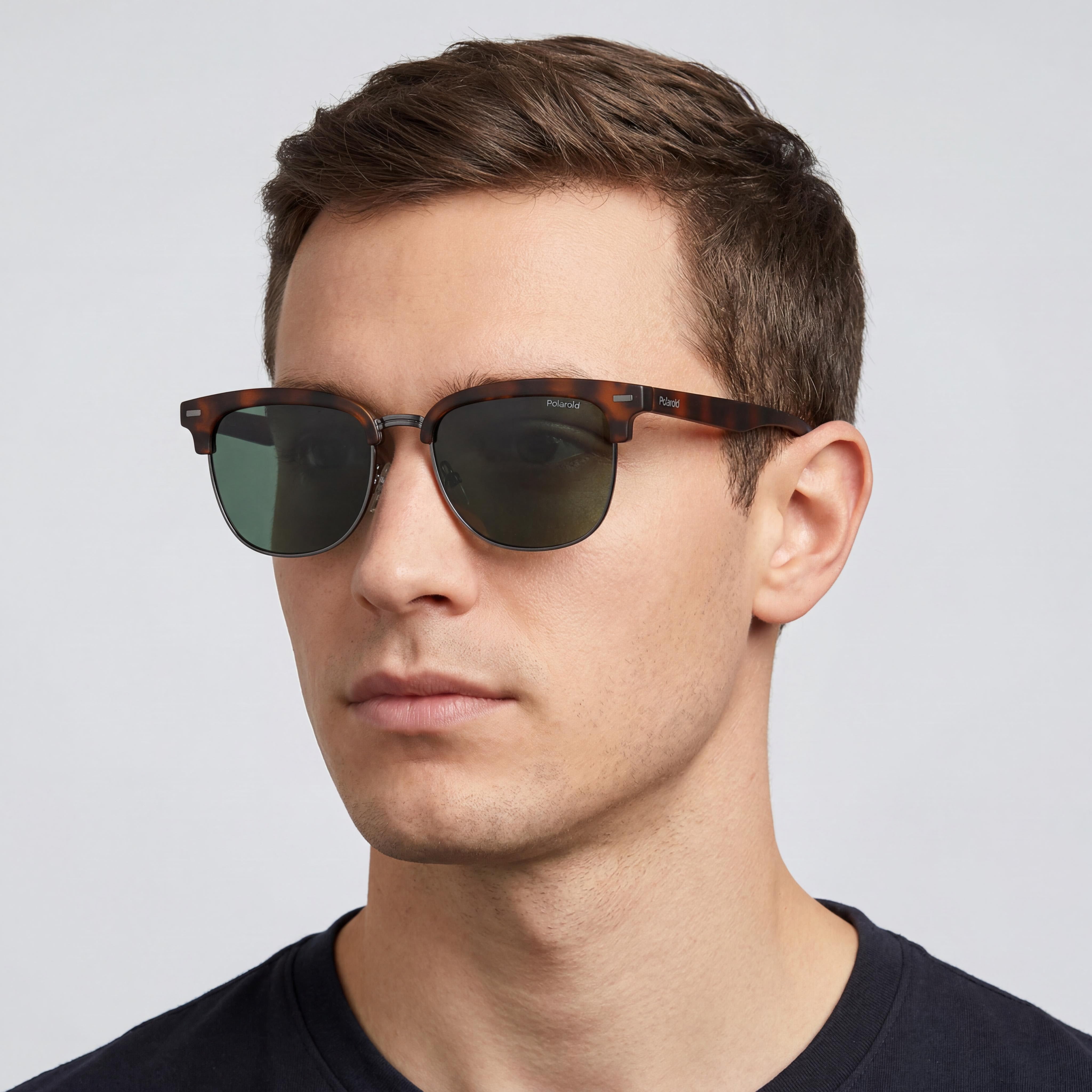 Polaroid PLD 4121/S Matte Havana Rectangle Sunglasses Unisex, 52mm, Photo 4