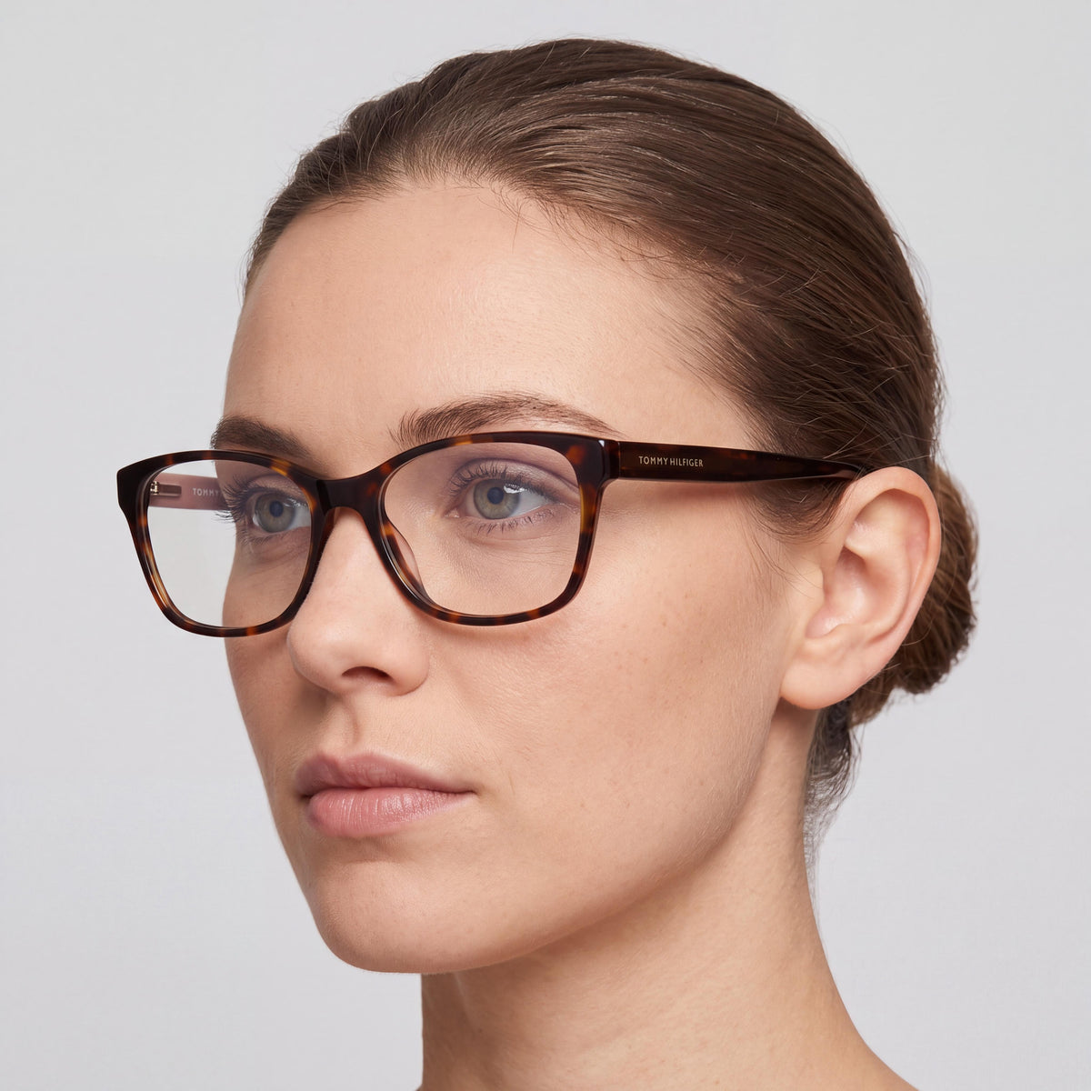 Tommy Hilfiger 106945 Women's Black Acetate Eyewear with 52mm Lens, 16mm Bridge, 140mm Temple, Photo 4