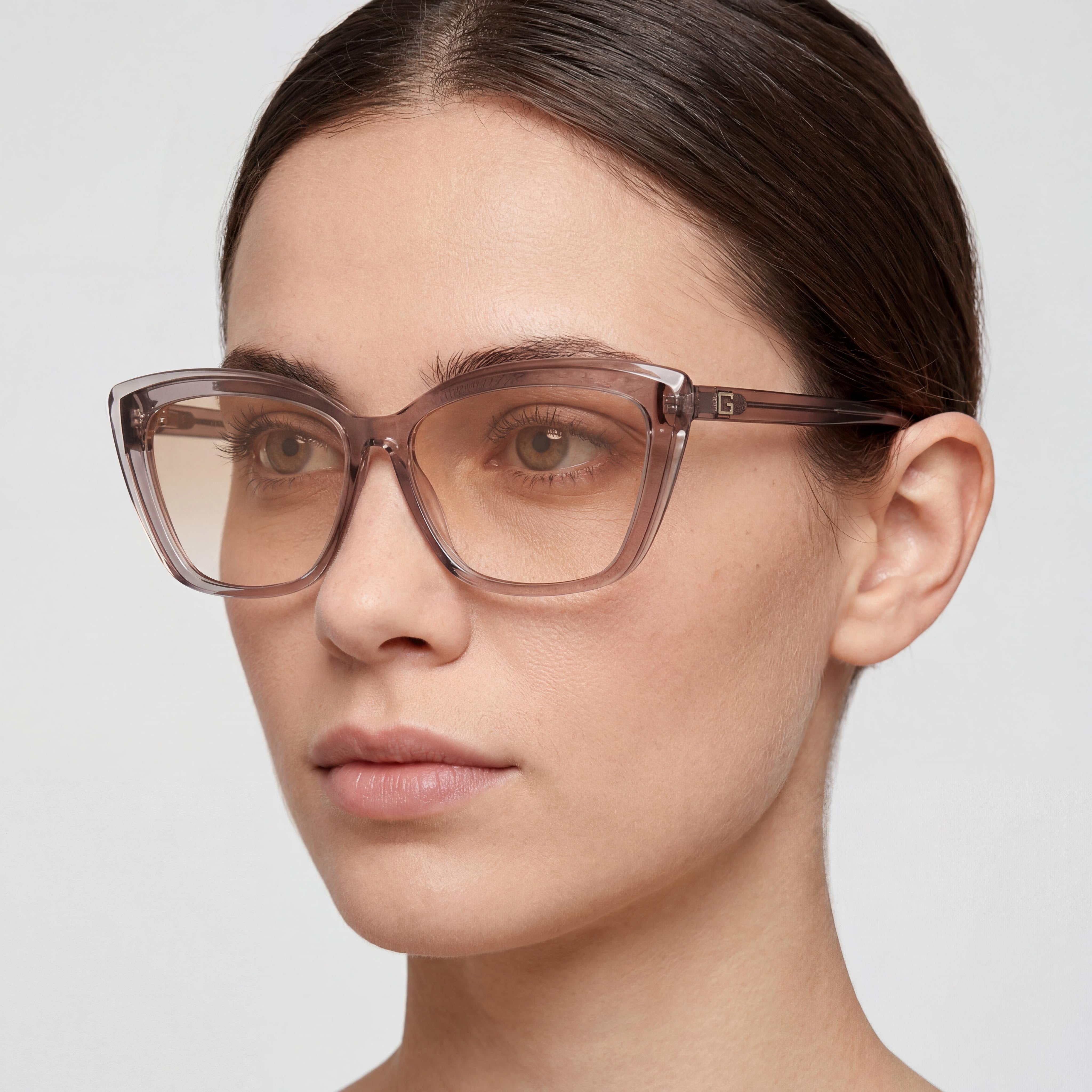 Guess GU2977 Shiny Beige Square Eyeglasses for Women, 54mm, Photo 5