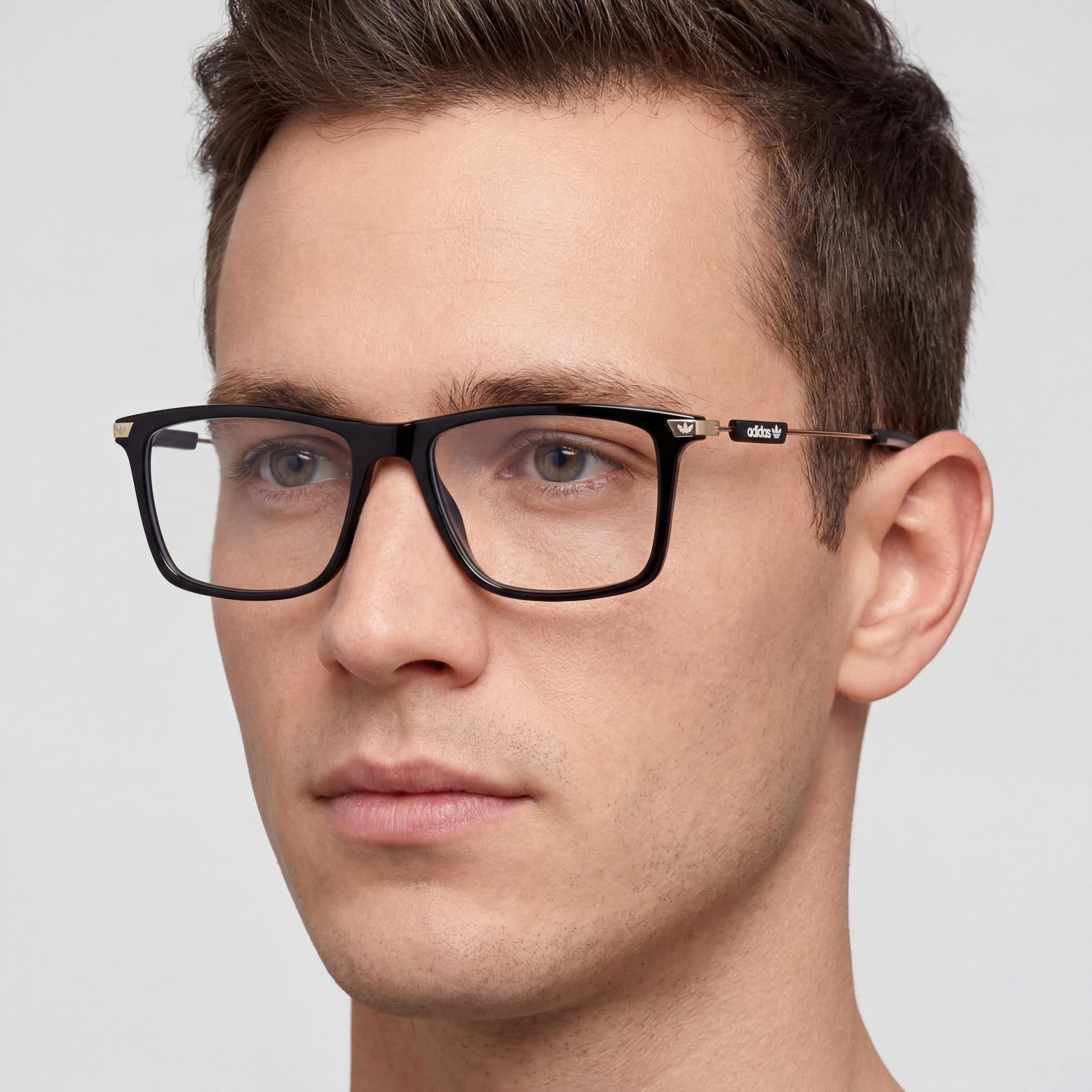 Adidas OR5050 Men's Casual Eyewear Frames featuring Shiny Black Plastic Construction 52mm, Photo 5
