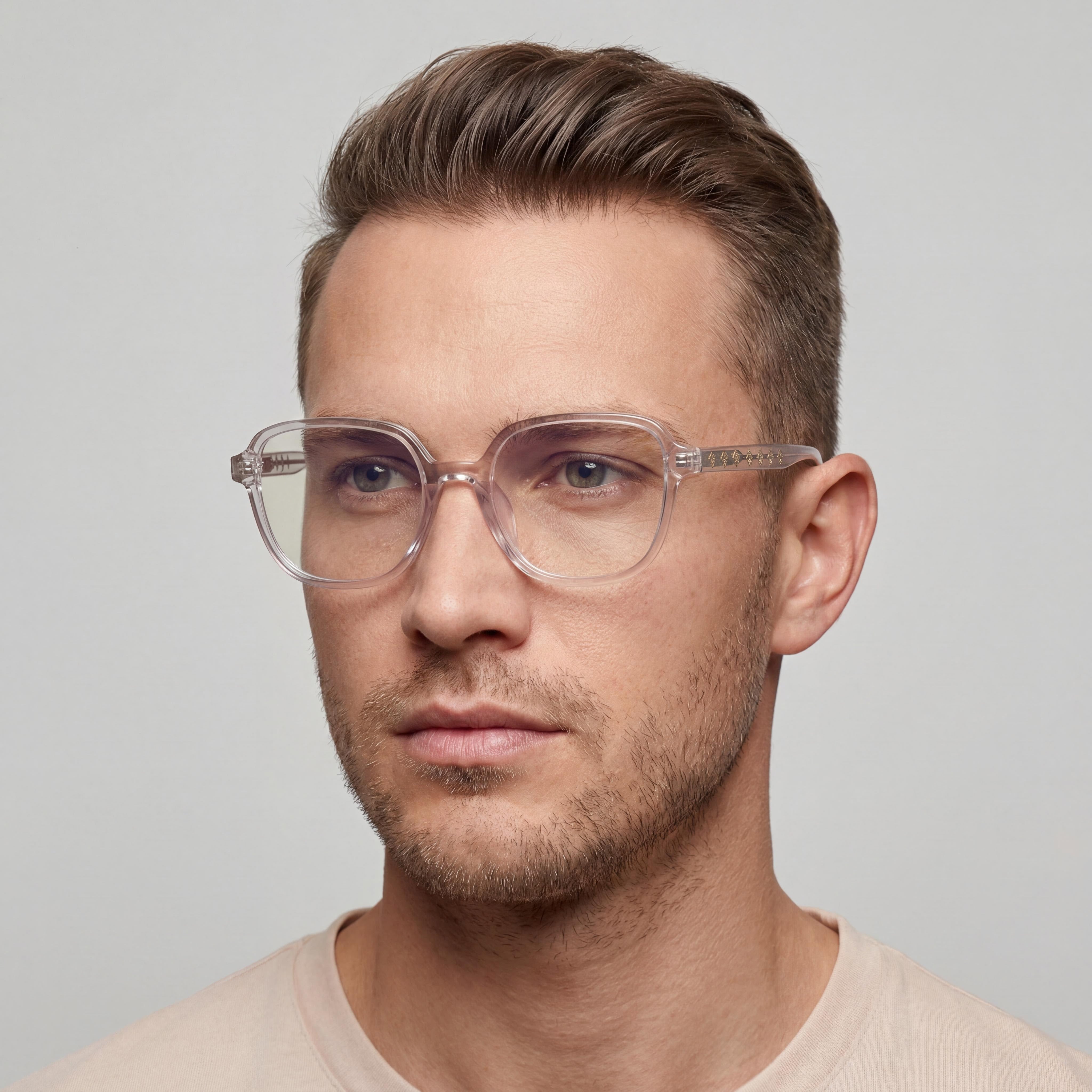 Gafas de ver Guess rectangulares transparentes para hombre, Photo 5