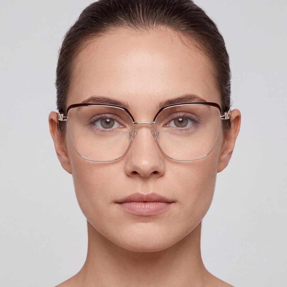 Gafas de sol GUESS MODERNO para mujer, montura de metal color habana marrón oscuro, lentes marrón oscuro, 56 mm, Photo 4