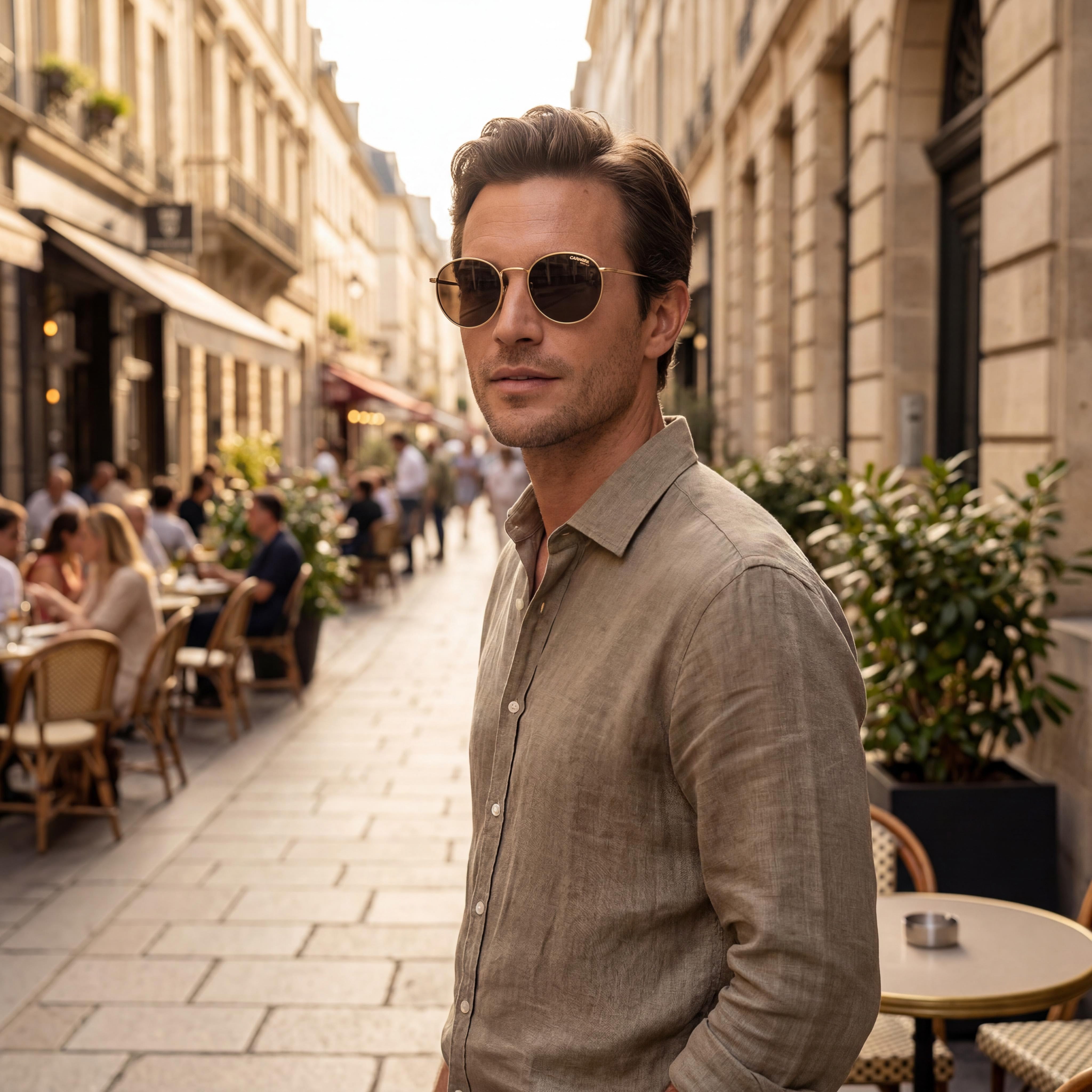 Carrera Casual Men's Gold Brown Havana Polycarbonate Frame & Lens UV Protection Sunglasses 52mm, Photo 5