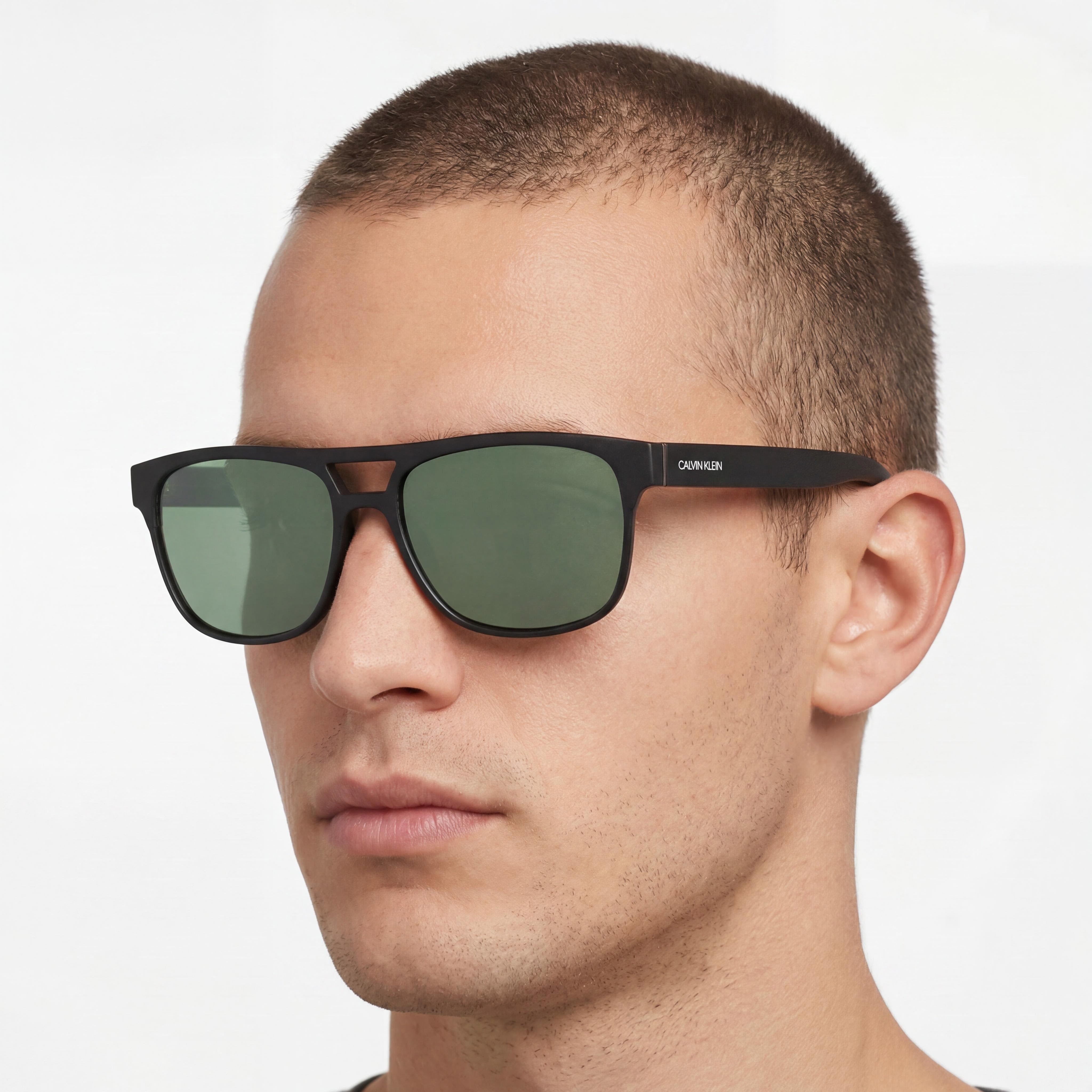 Gafas de sol de aviador negras Calvin Klein CK20523S-001 para hombre, 55 mm, Photo 5