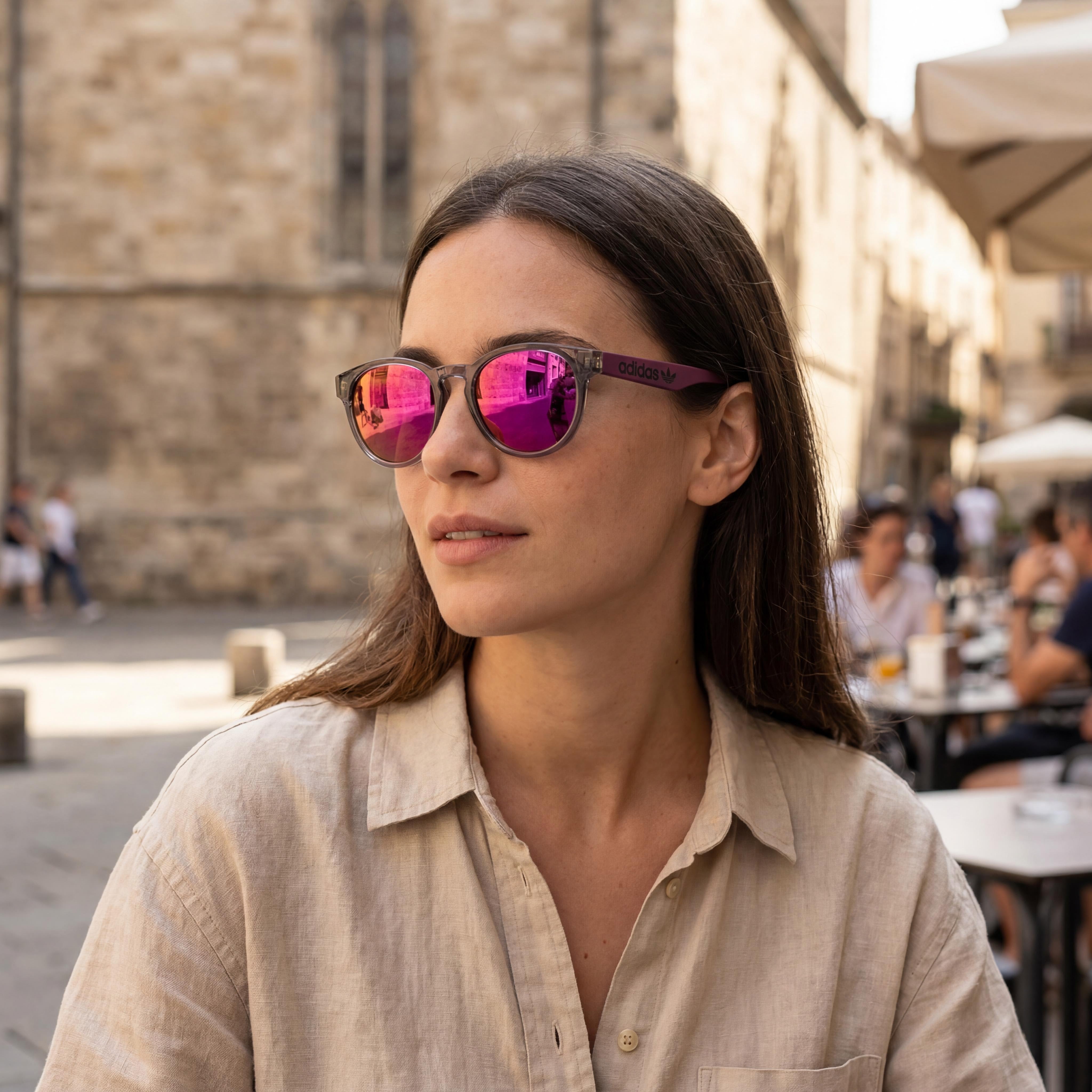 adidas Originals Sunglasses OR002501A52 Unisex Black Plastic Frame Smoke Lenses UV Protection 34-18-145mm, Photo 4