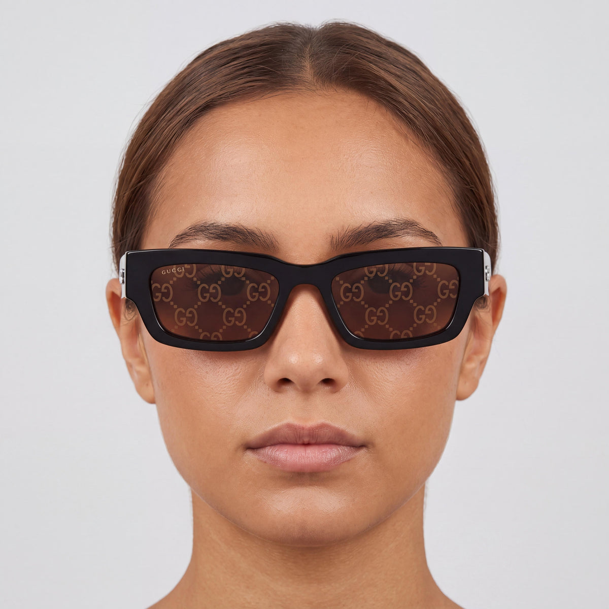 Gucci GG1838S-005 Recycled Ace Unisex Sunglasses, Modern Style with Black Frame and Black Lenses, Photo 4