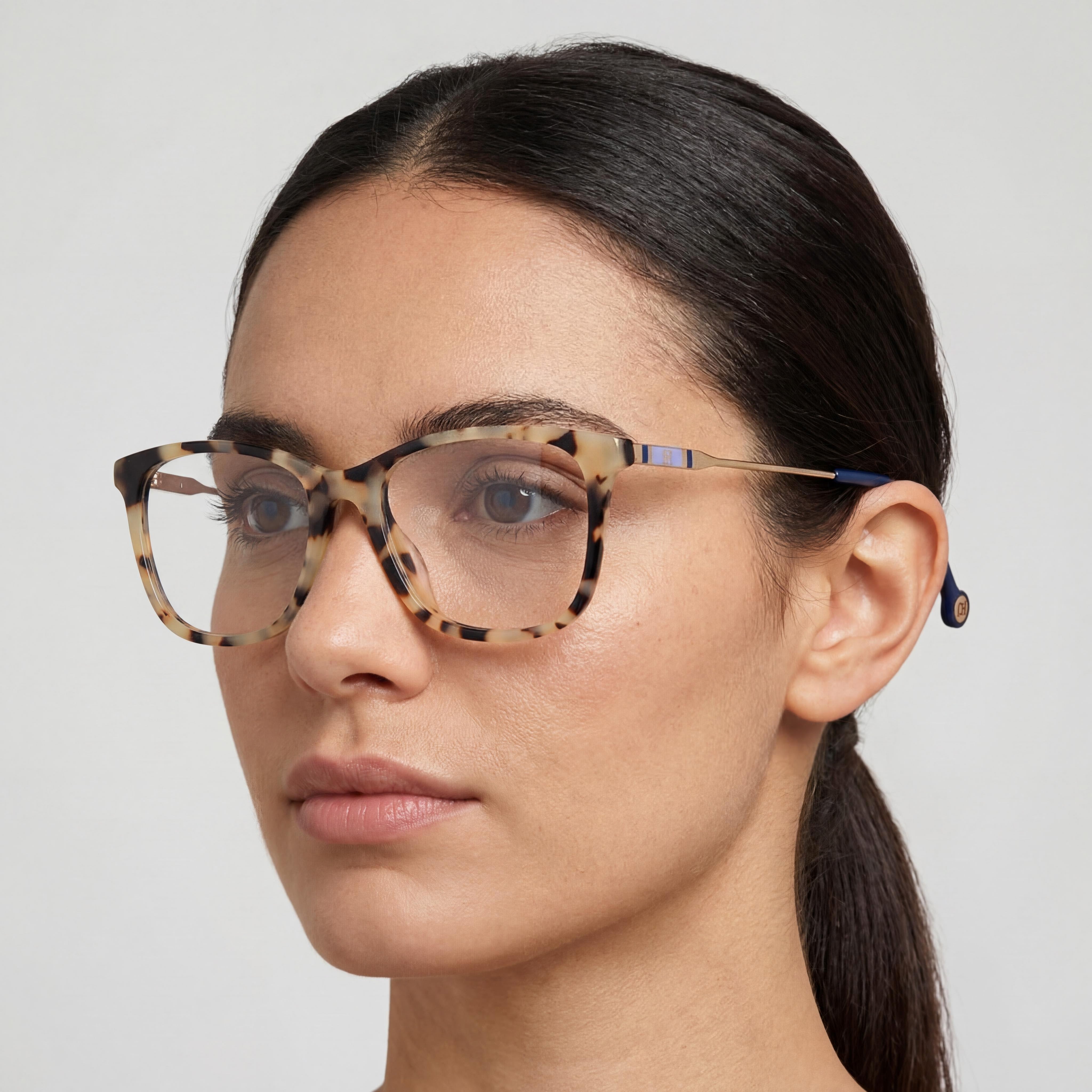 Carolina Herrera Modern Women's Acetate Havana Blue Sunglasses 52mm, Photo 4