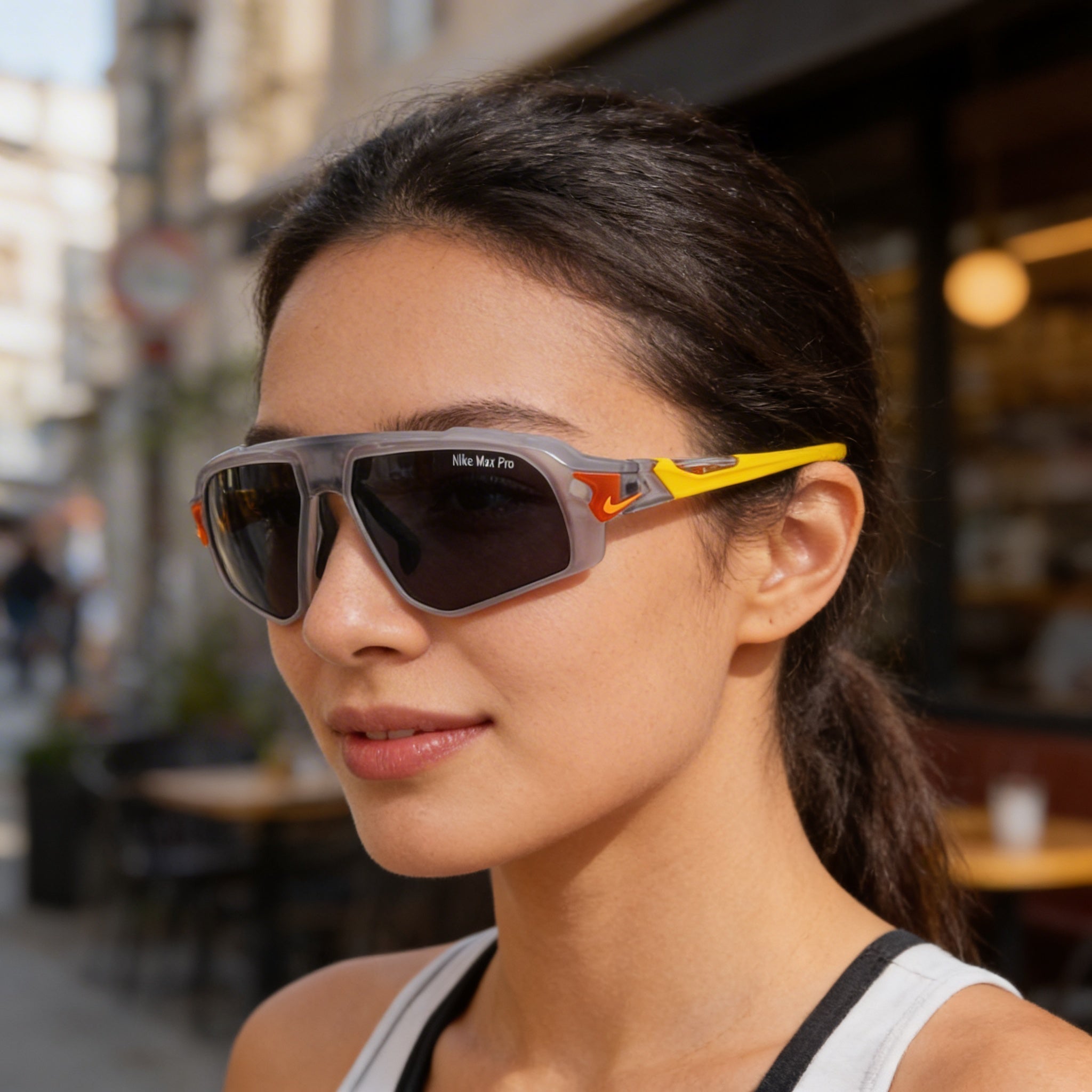 Nike Flyfree Fv2387 Women's Titanium Matte Wolf Grey Frame UV 400 Protection Eyewear 59-14-135, Photo 5