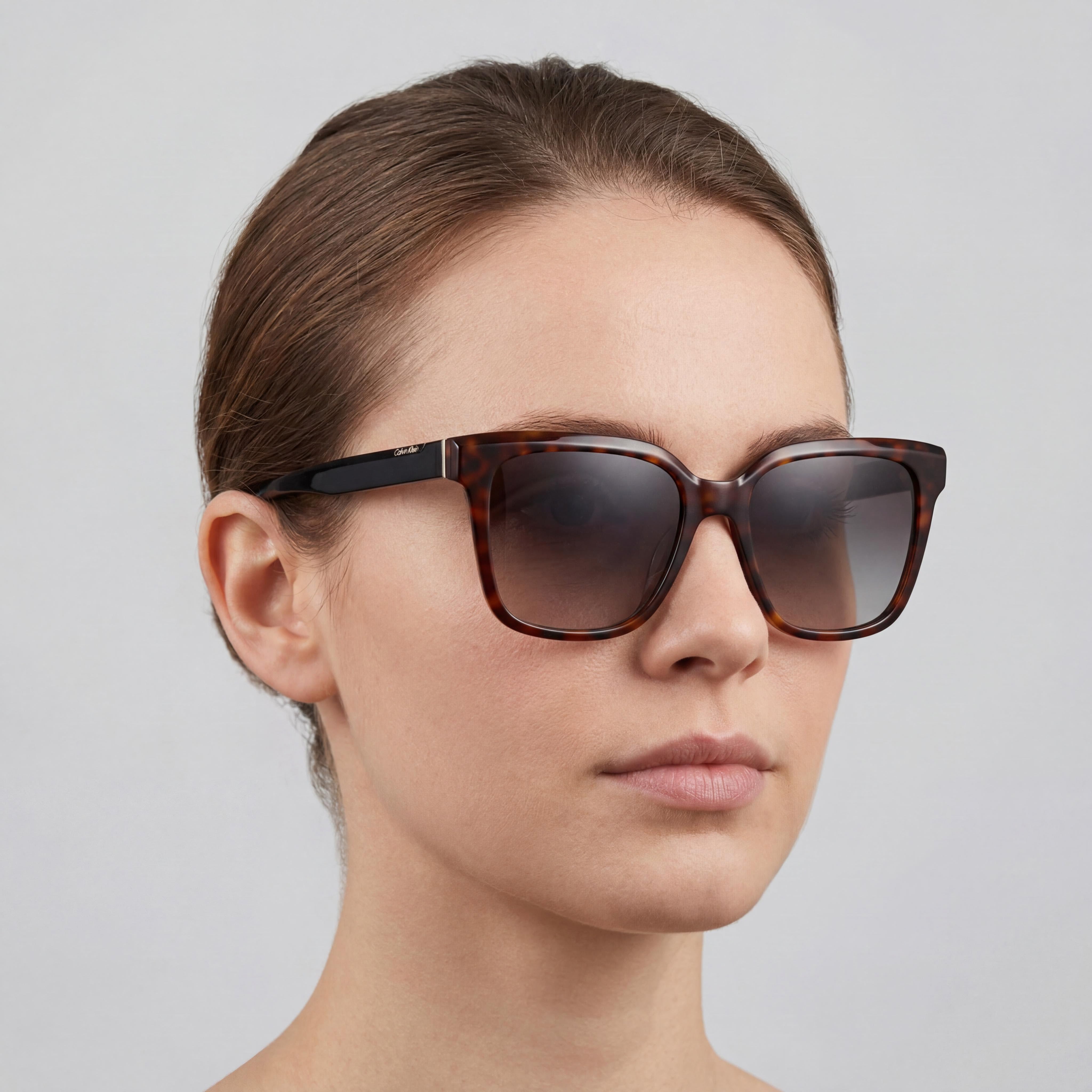 Calvin Klein CK21530S 220 Brown Havana Sunglasses for Women, 55mm, Photo 5
